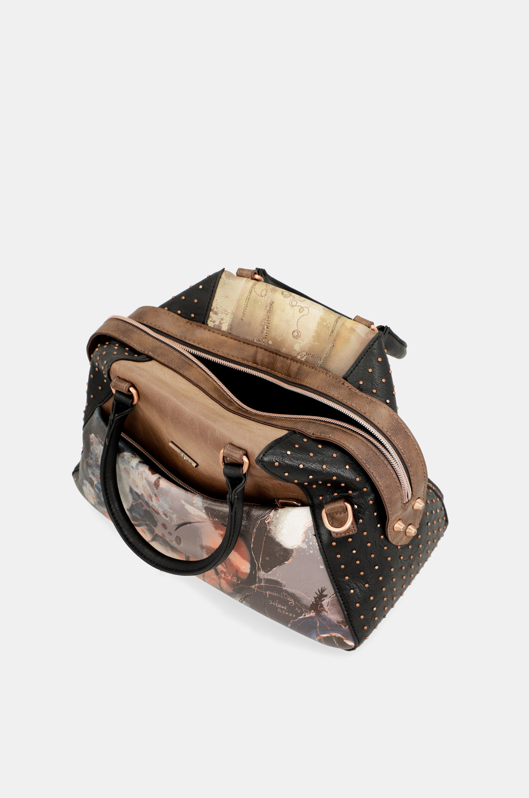 Borsa tote nera grande Shōen