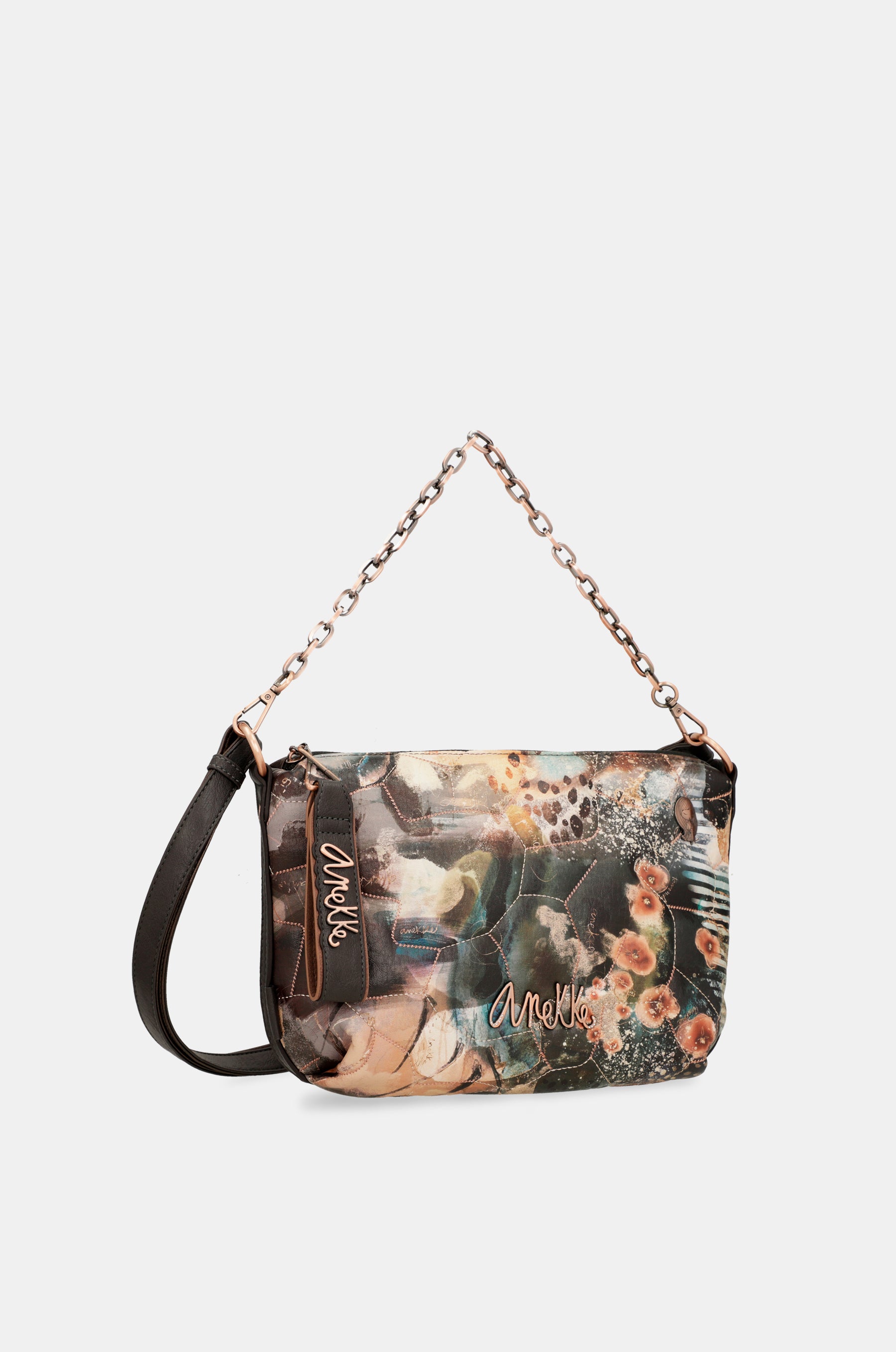 Borsa a tracolla Padded Shōen con manico metallico