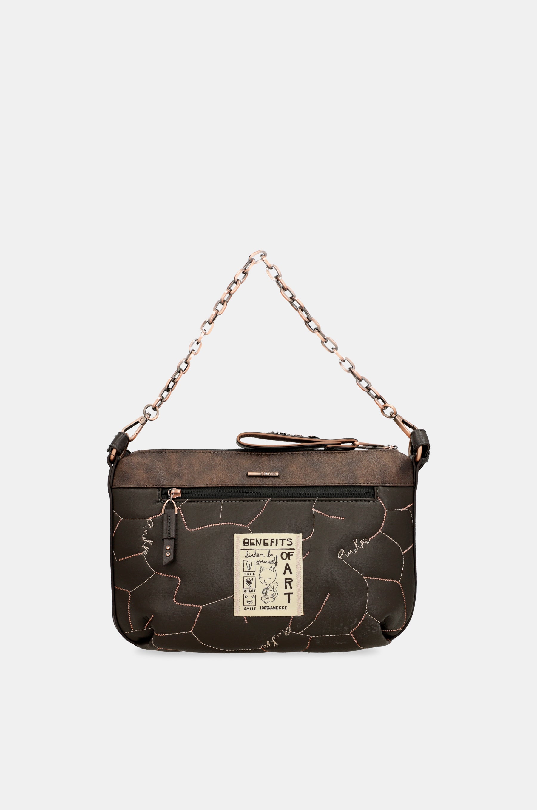 Borsa a tracolla Padded Shōen con manico metallico