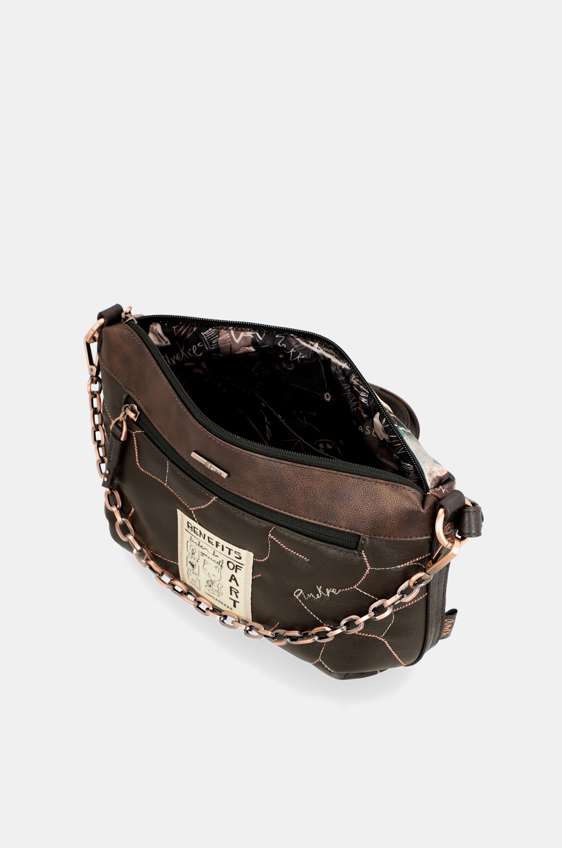 Borsa a tracolla Padded Shōen con manico metallico
