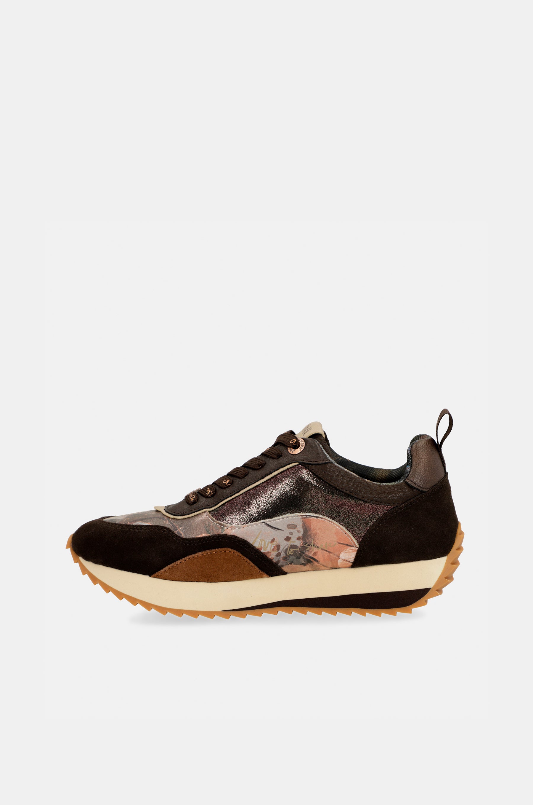 Sneakers sportive con motivo Palette marrone