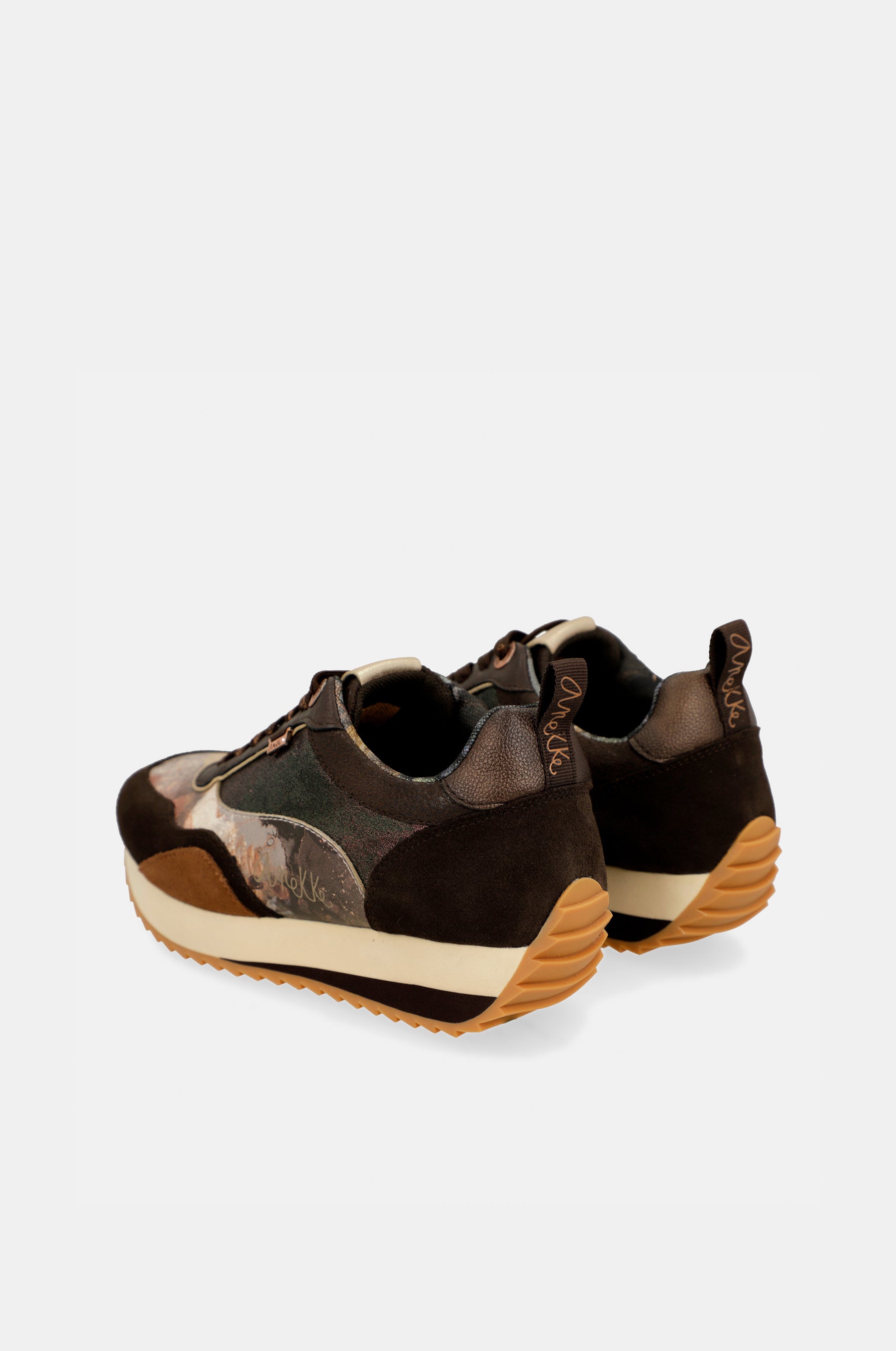 Sneakers sportive con motivo Palette marrone