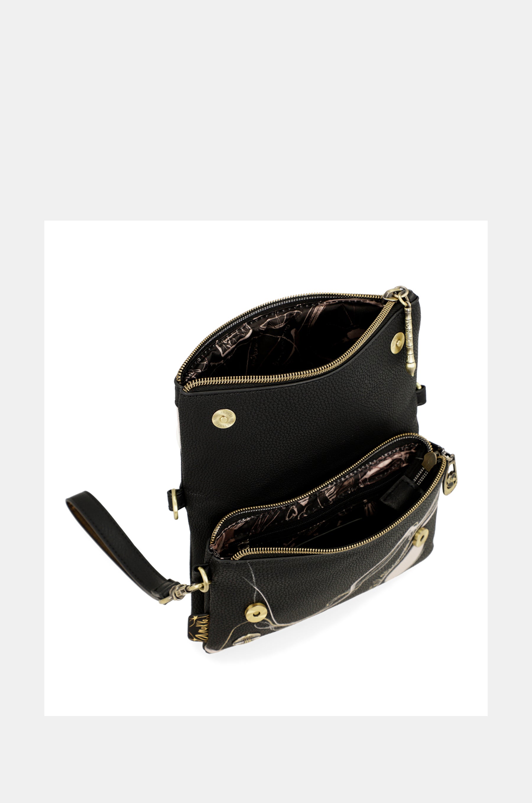 Borsa a tracolla piccola nera Nature Shodō