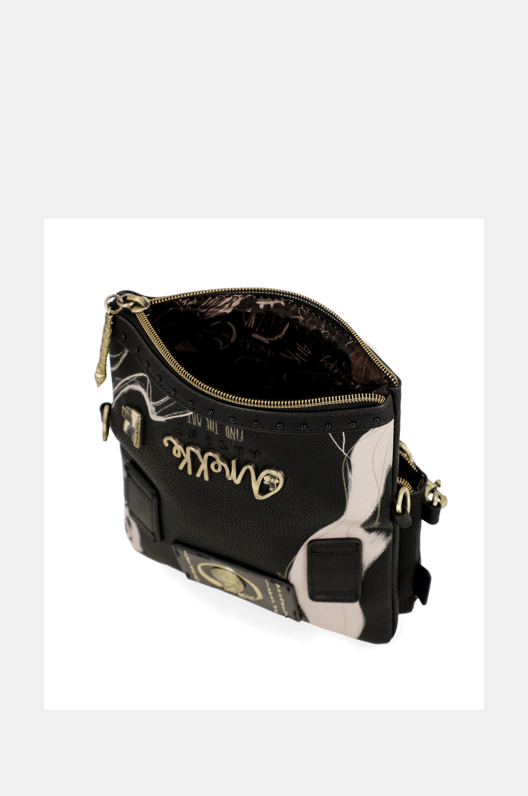 Borsa a tracolla piccola nera Nature Shodō