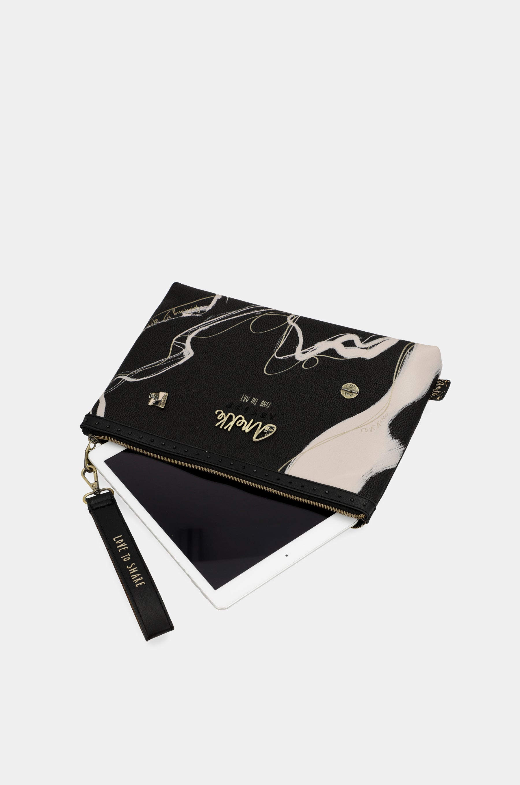 Borsa a mano nera Nature Shodō