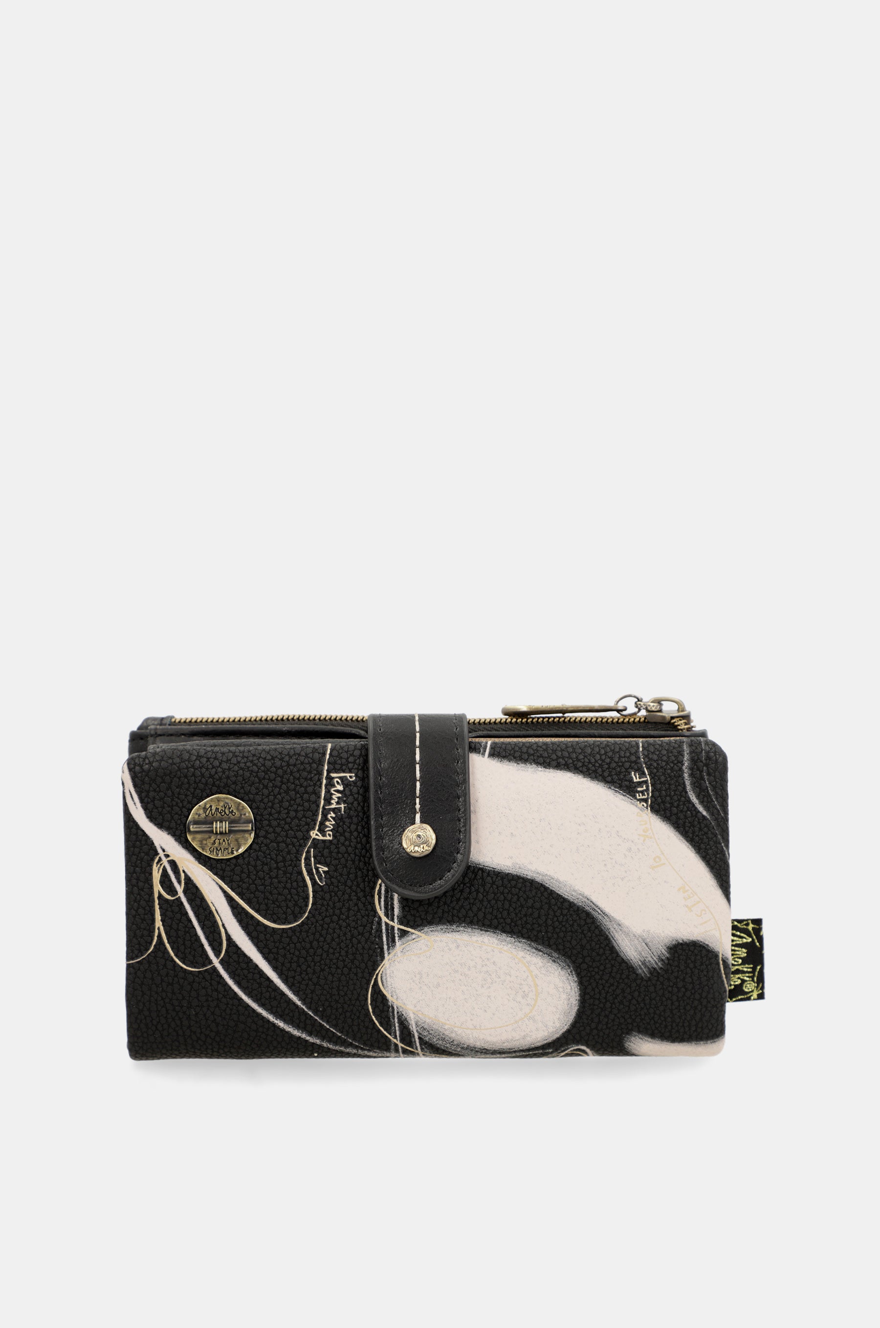 Portafoglio Nature Shodō Black RFID Flexi nero