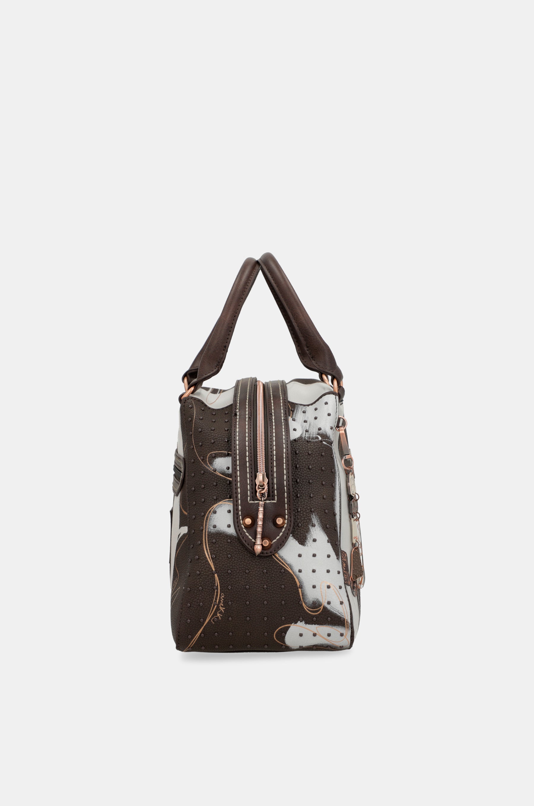 Borsa a tracolla marrone Nature Shodō a 2 manici