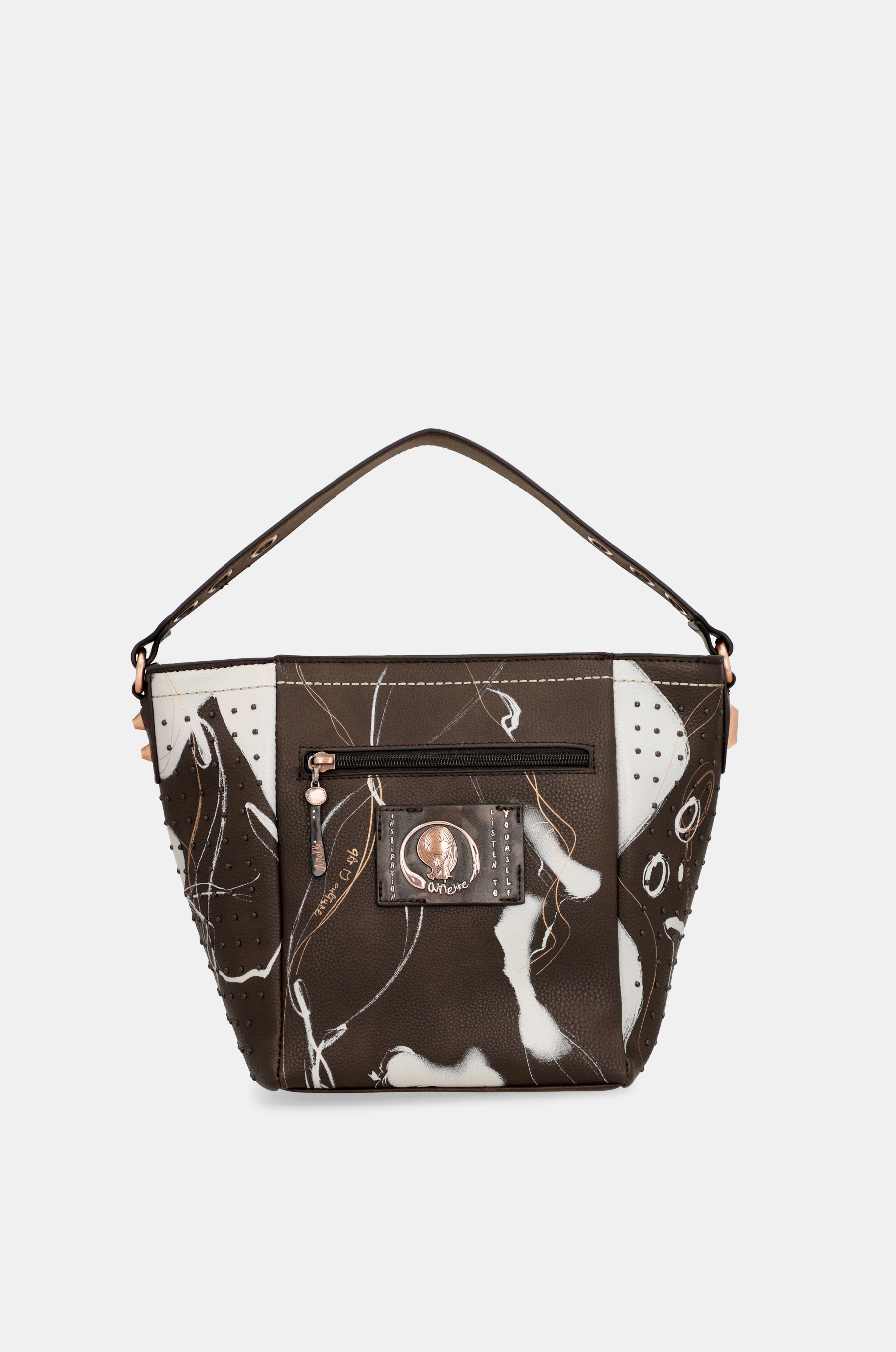 Borsa a mano Nature Shodō marrone medio