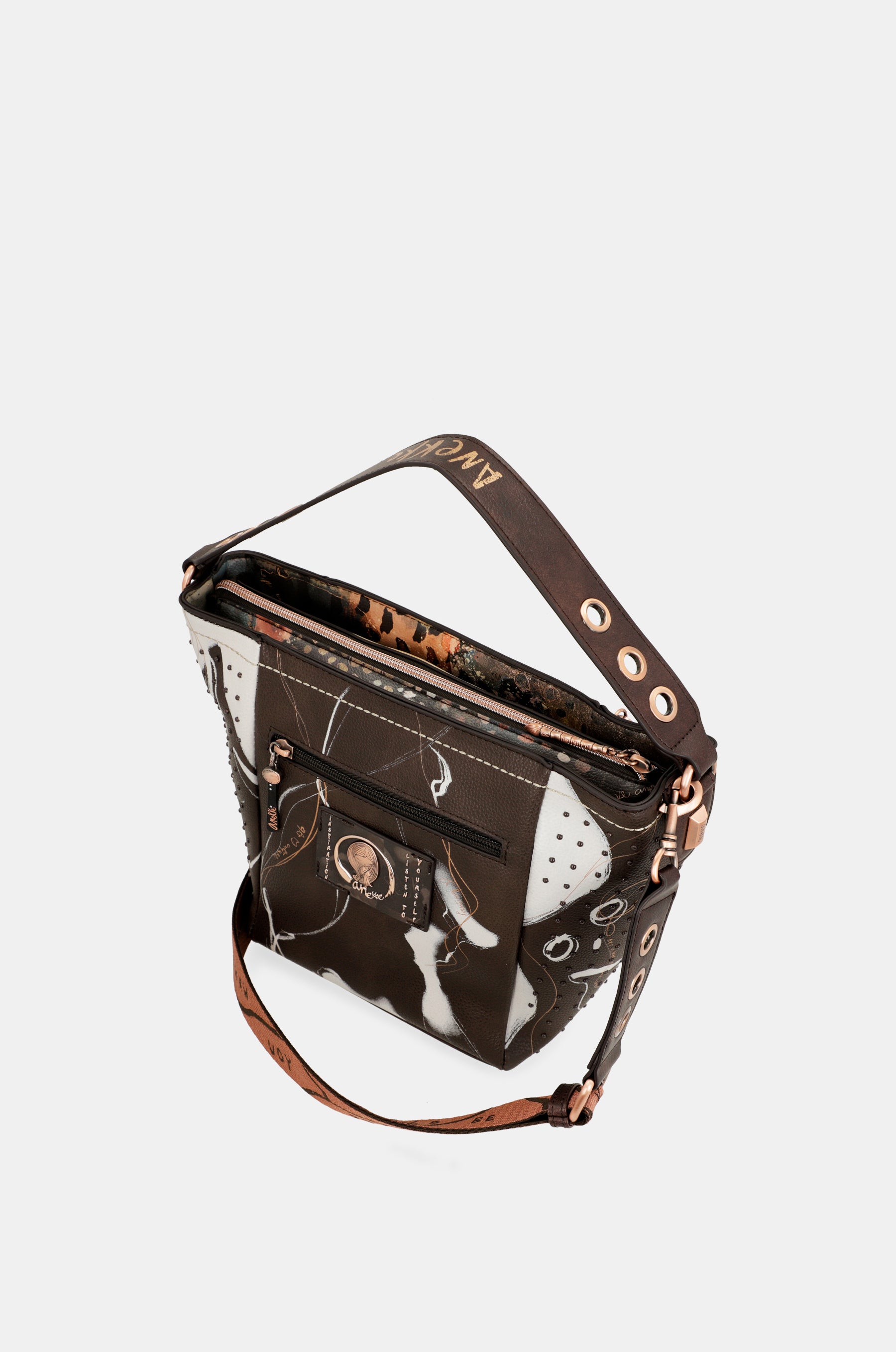 Borsa a mano Nature Shodō marrone medio