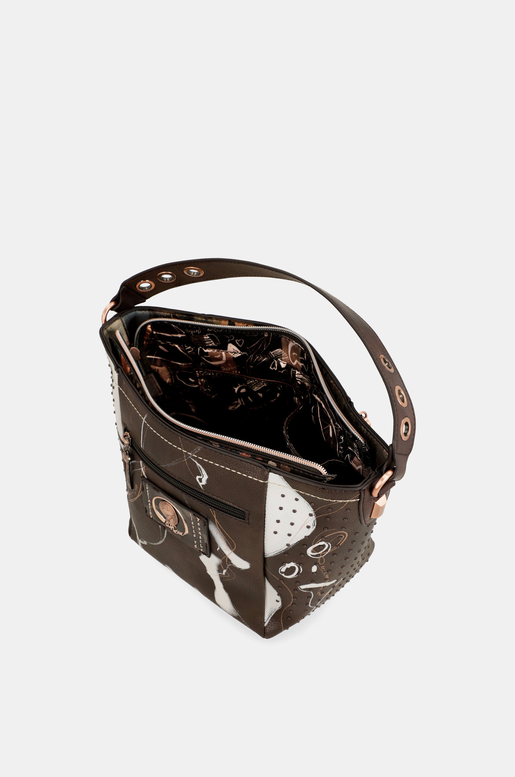 Borsa a mano Nature Shodō marrone medio