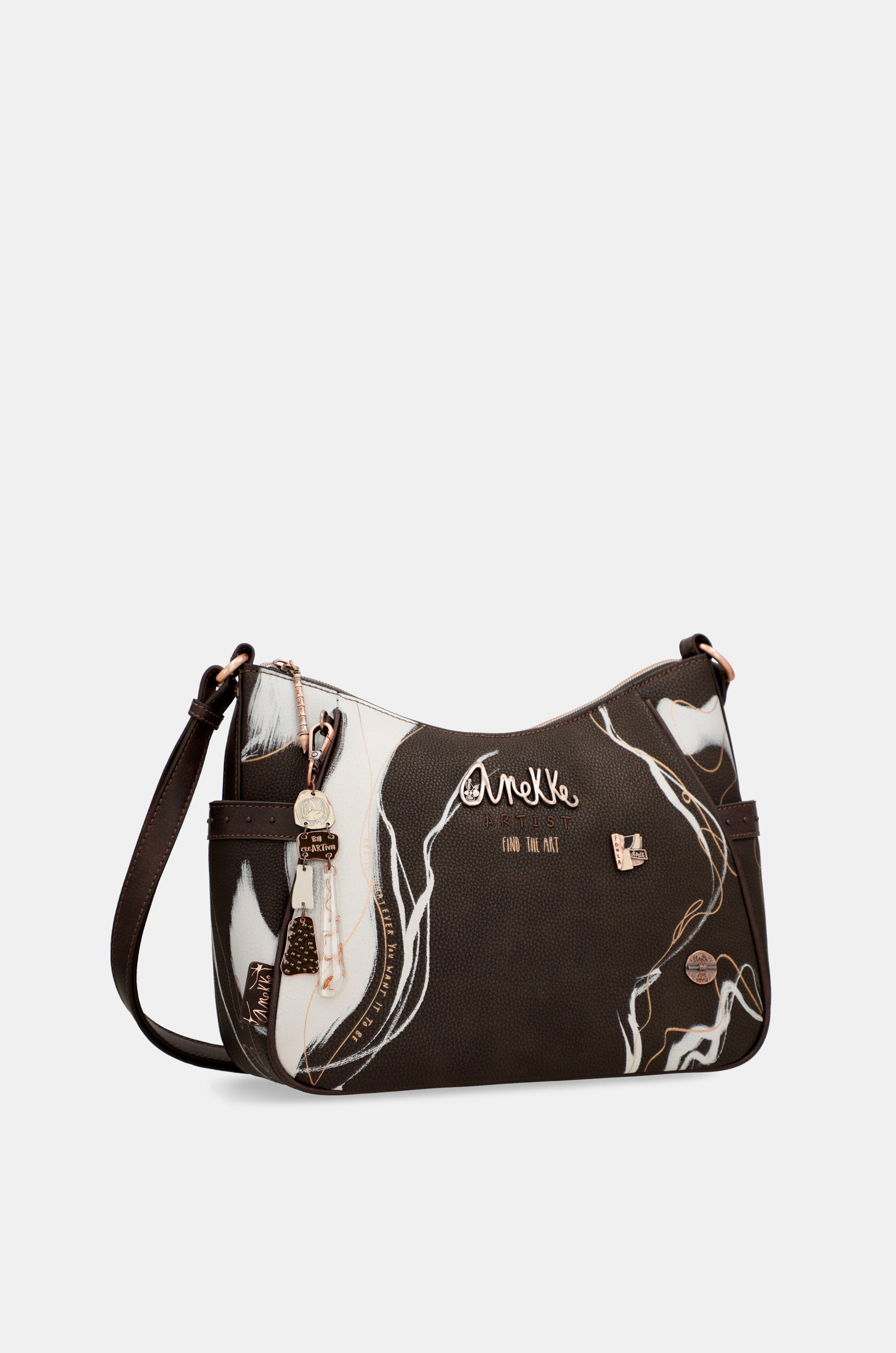 Borsa a tracolla media marrone Nature Shodō