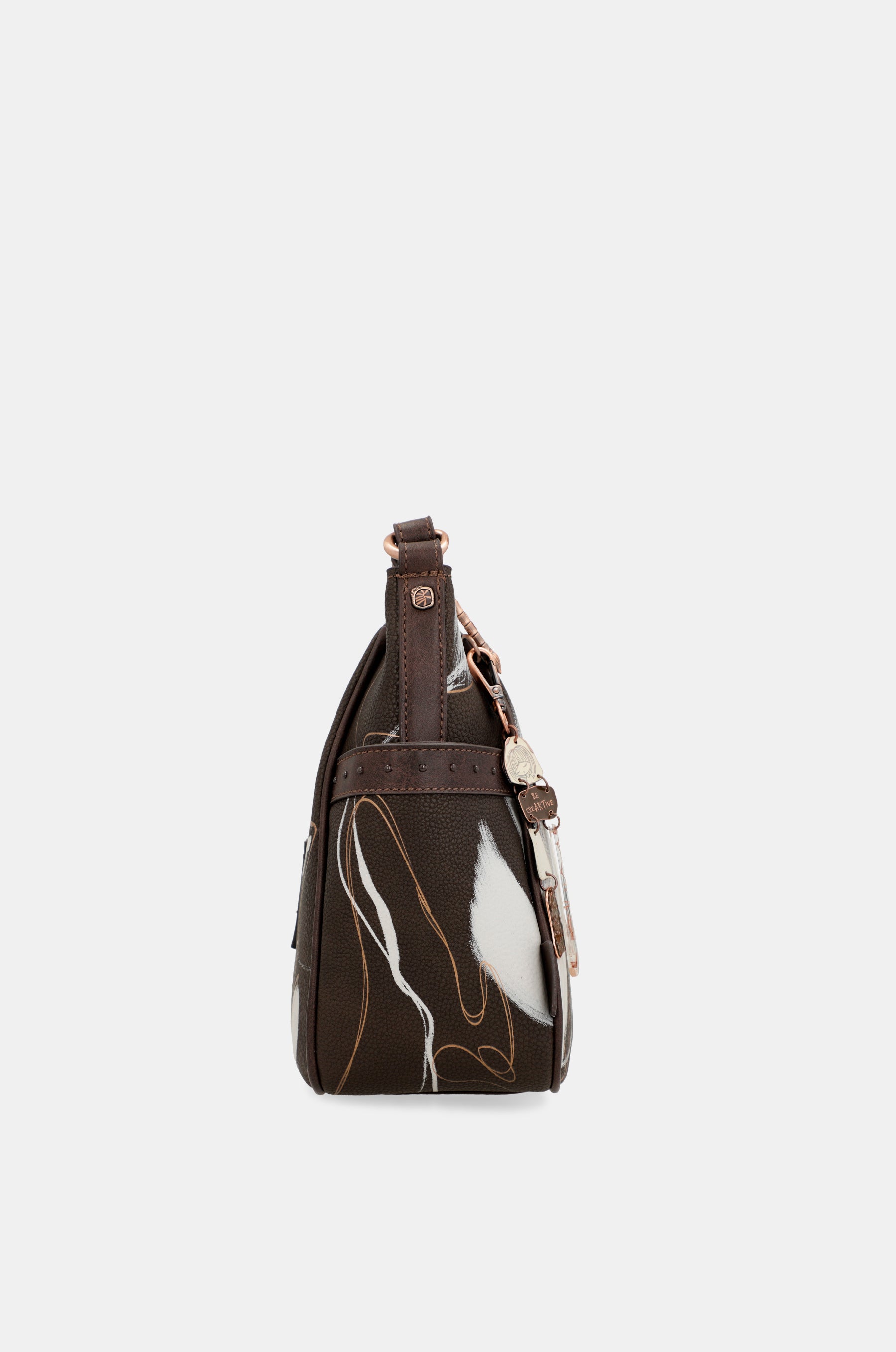 Borsa a tracolla media marrone Nature Shodō