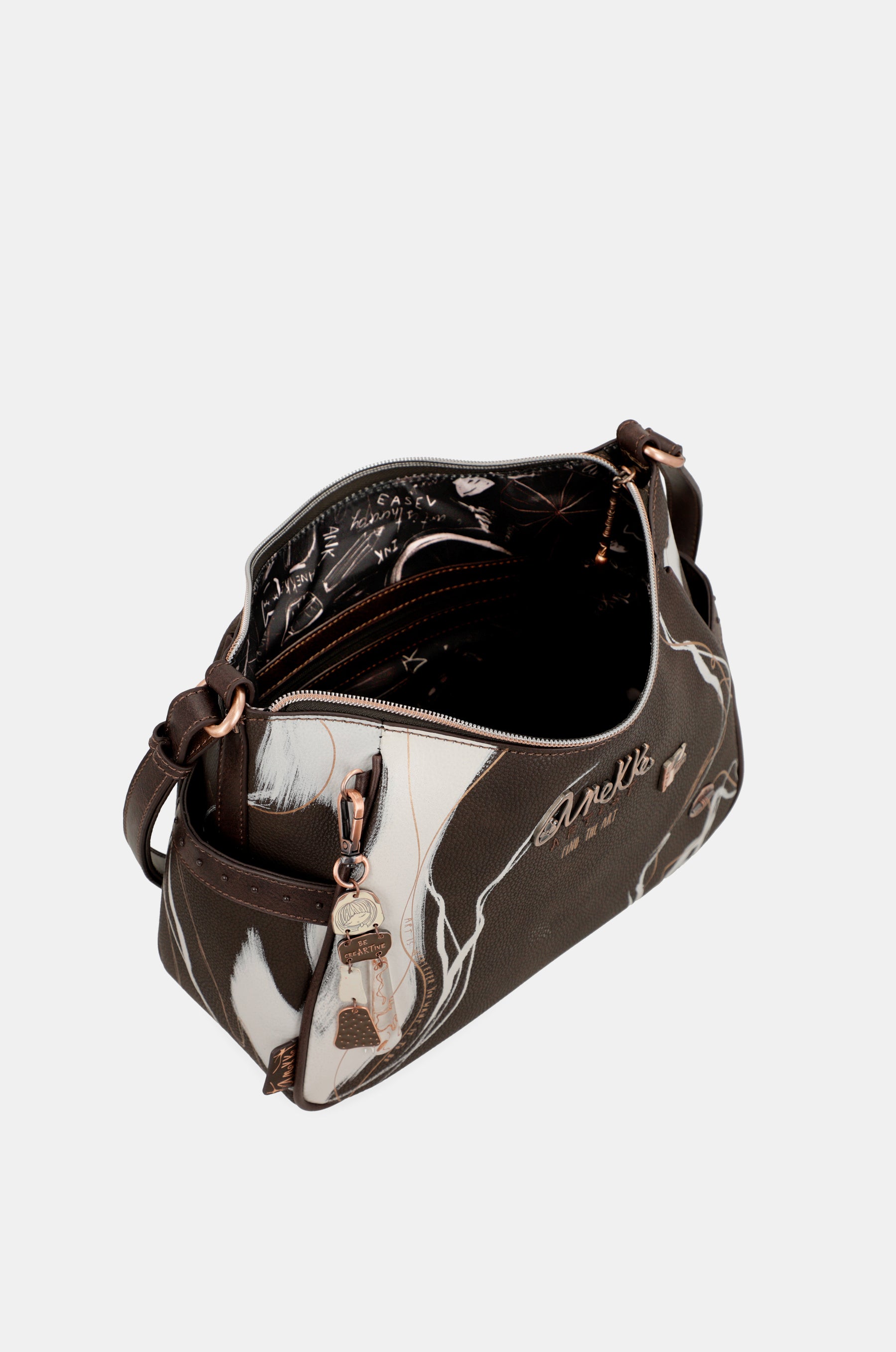Borsa a tracolla media marrone Nature Shodō