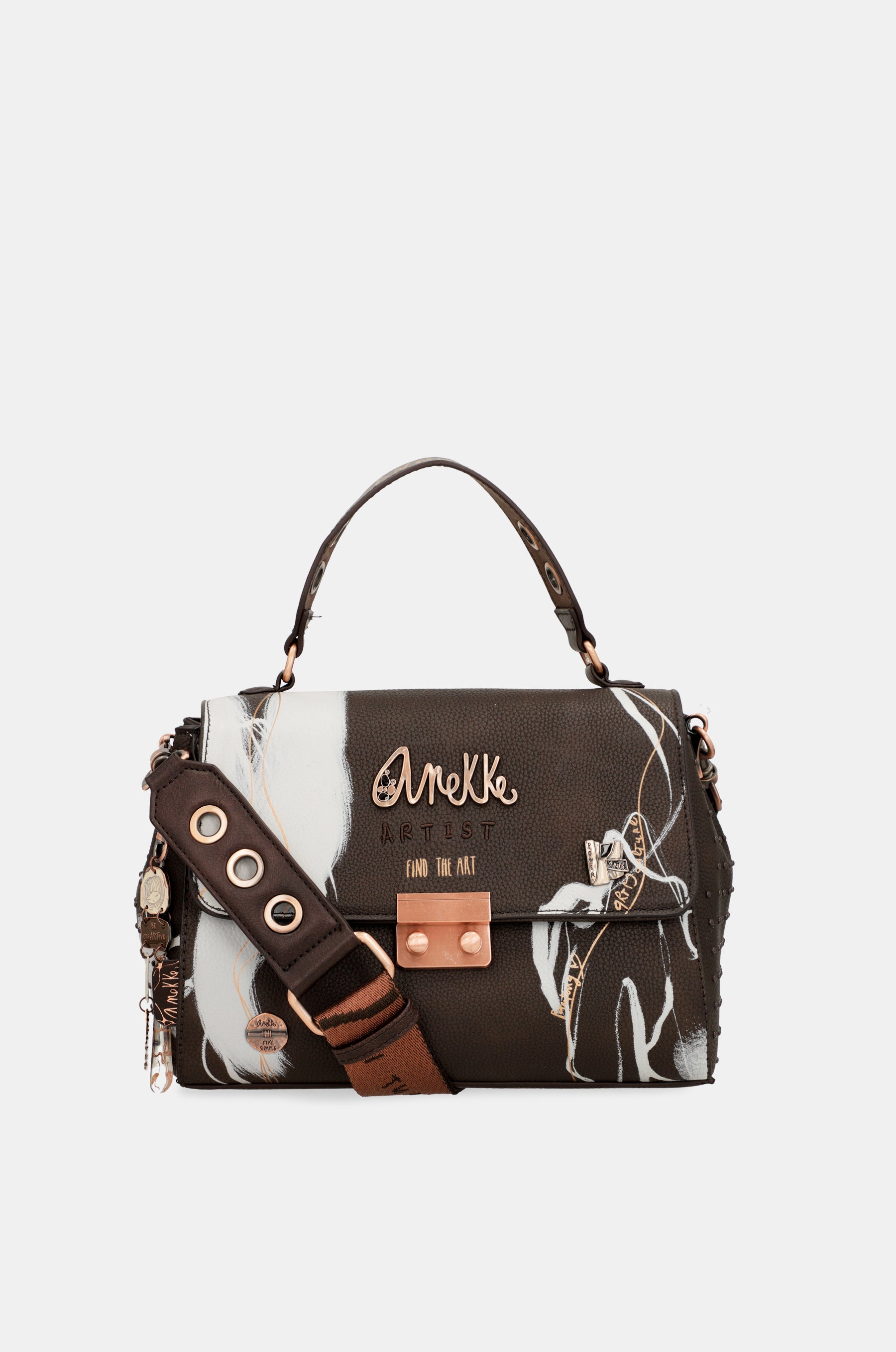 Borsa a patta marrone Nature Shodō