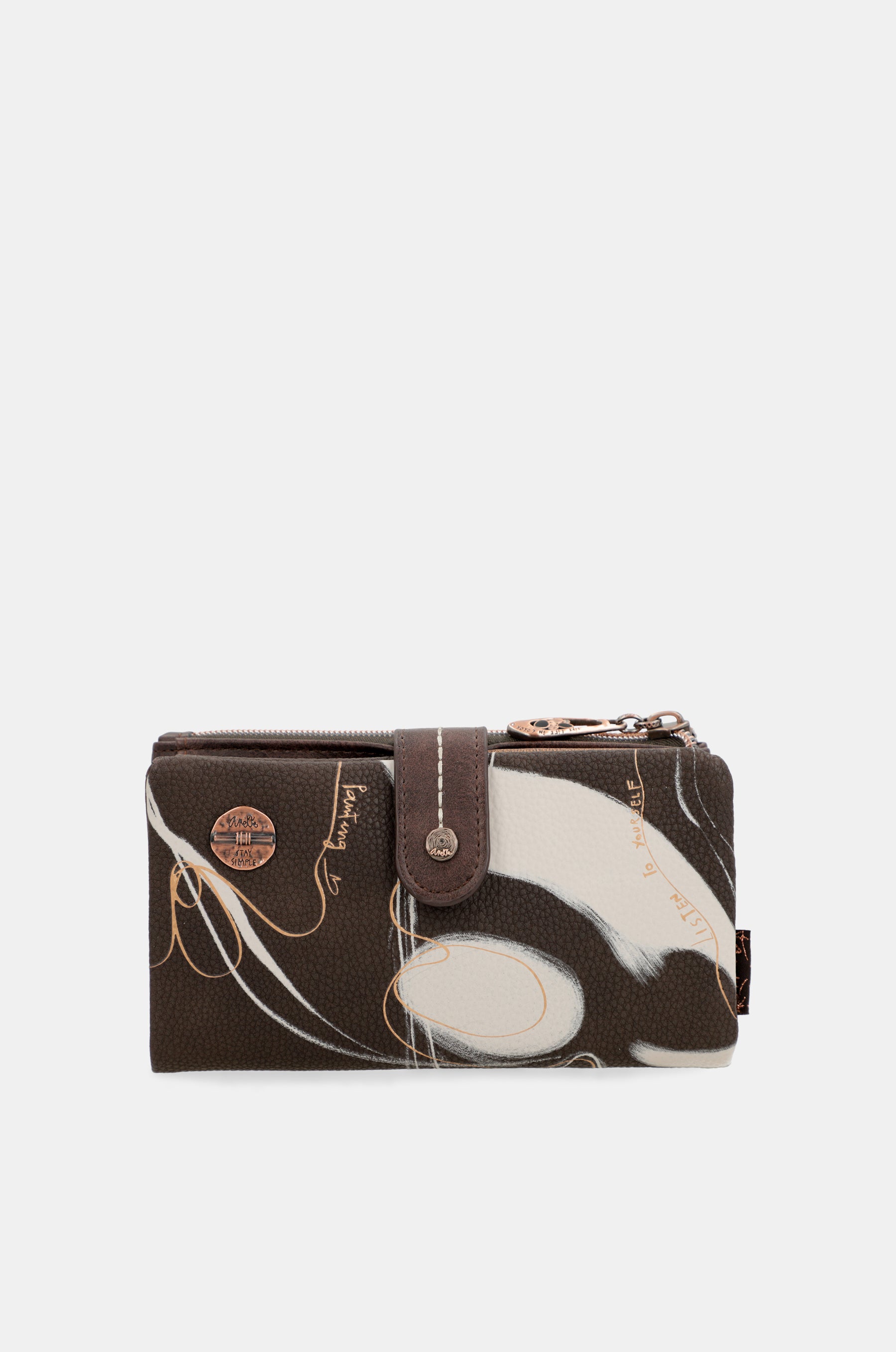 Portafoglio Nature Shodō Brown RFID Flexi marrone