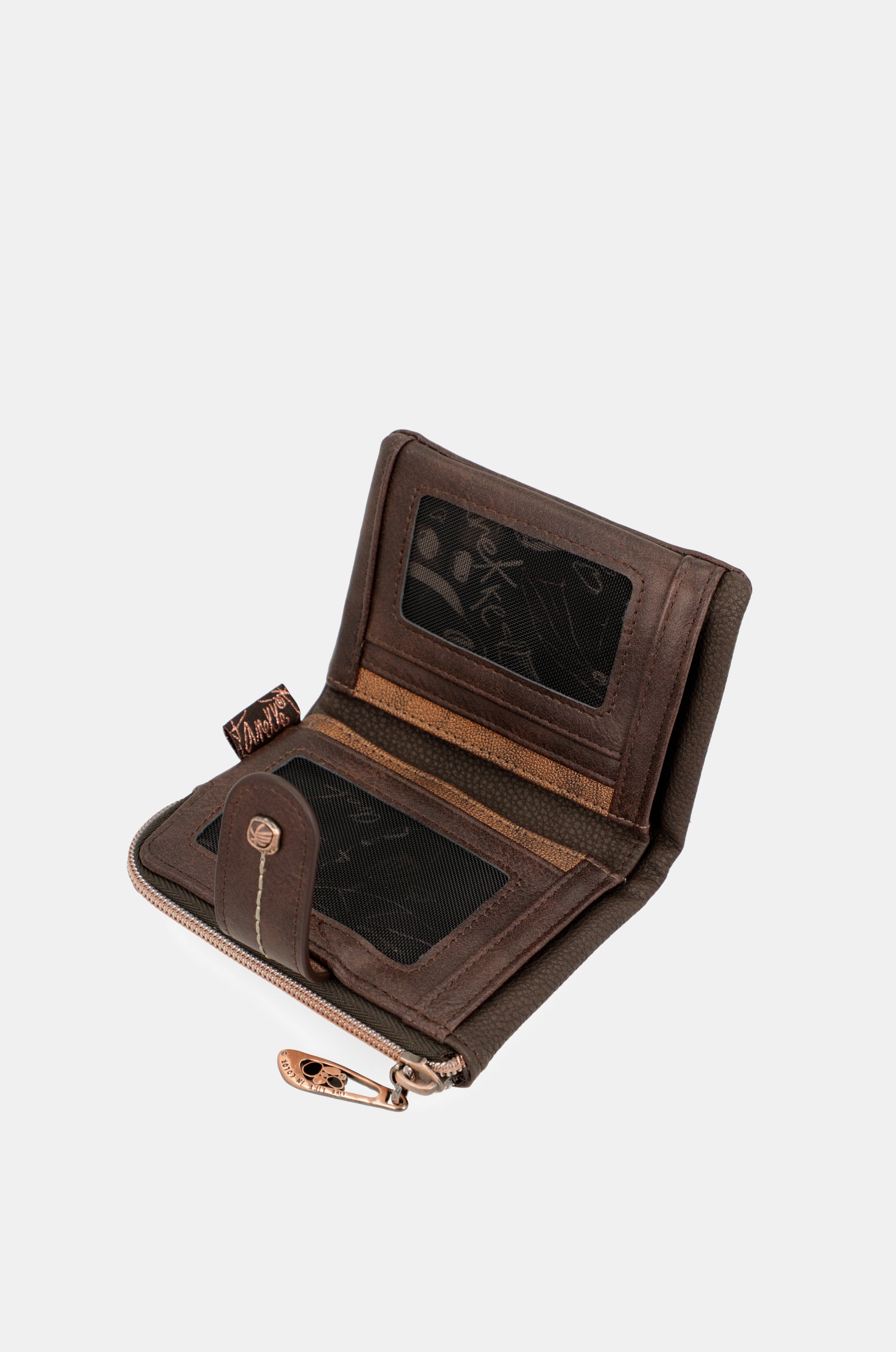 Portafoglio piccolo RFID marrone Nature Shodō