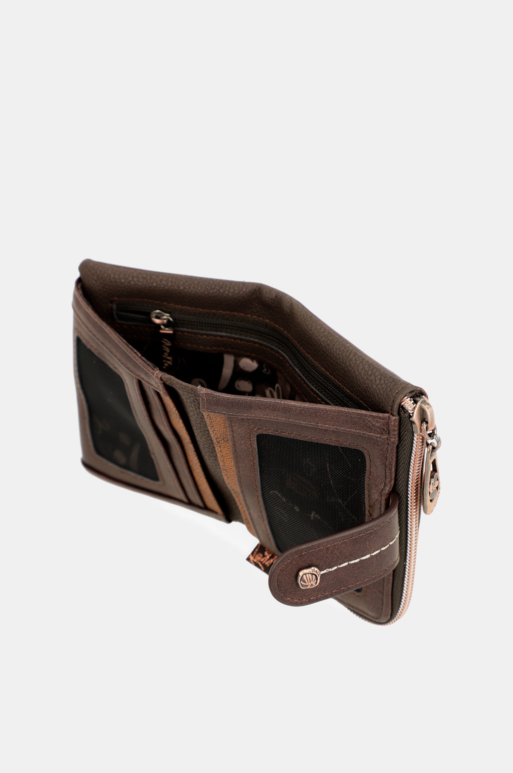 Portafoglio piccolo RFID marrone Nature Shodō