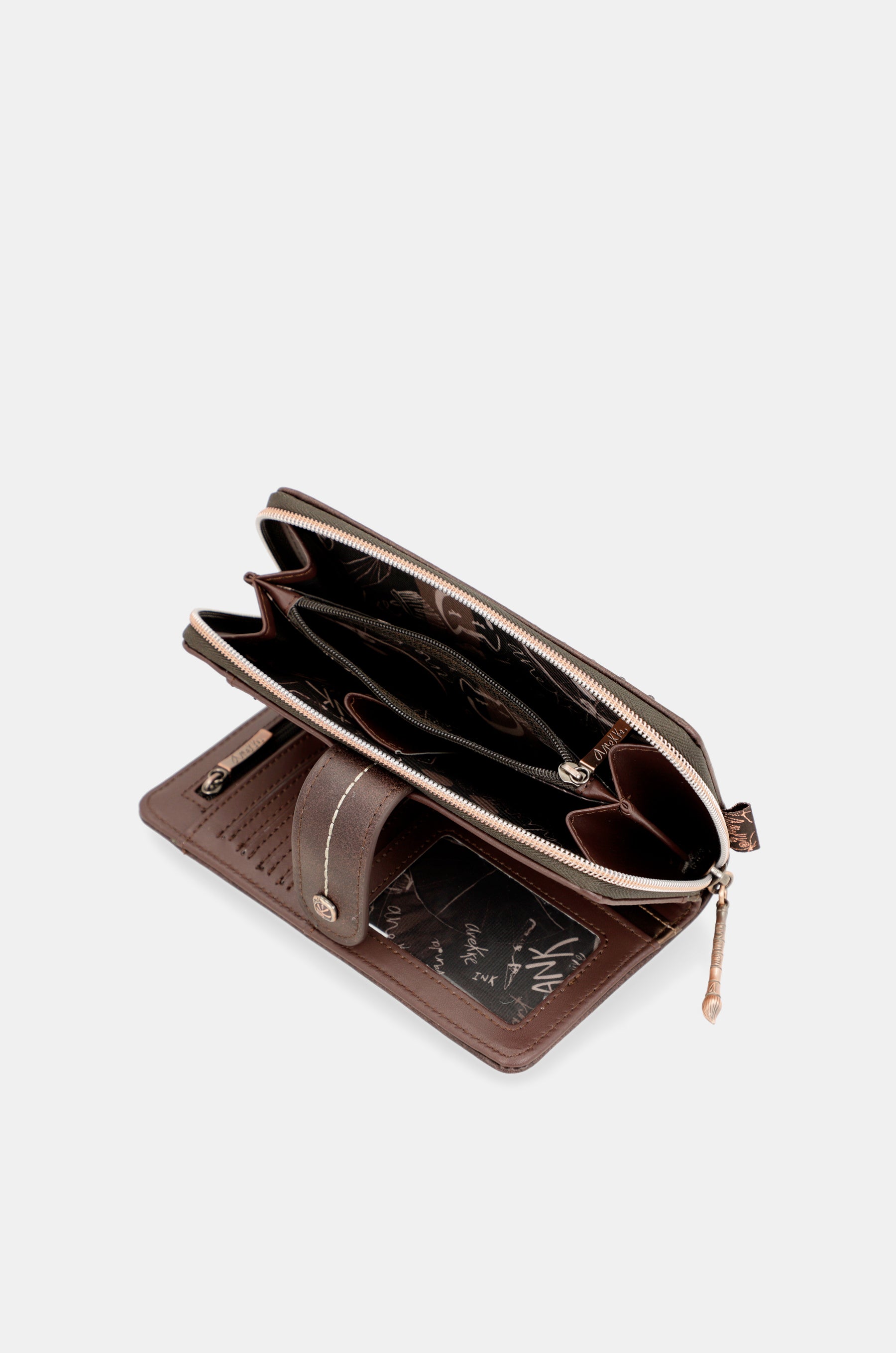 Portafoglio RFID marrone grande Nature Shodō Nature Shodō