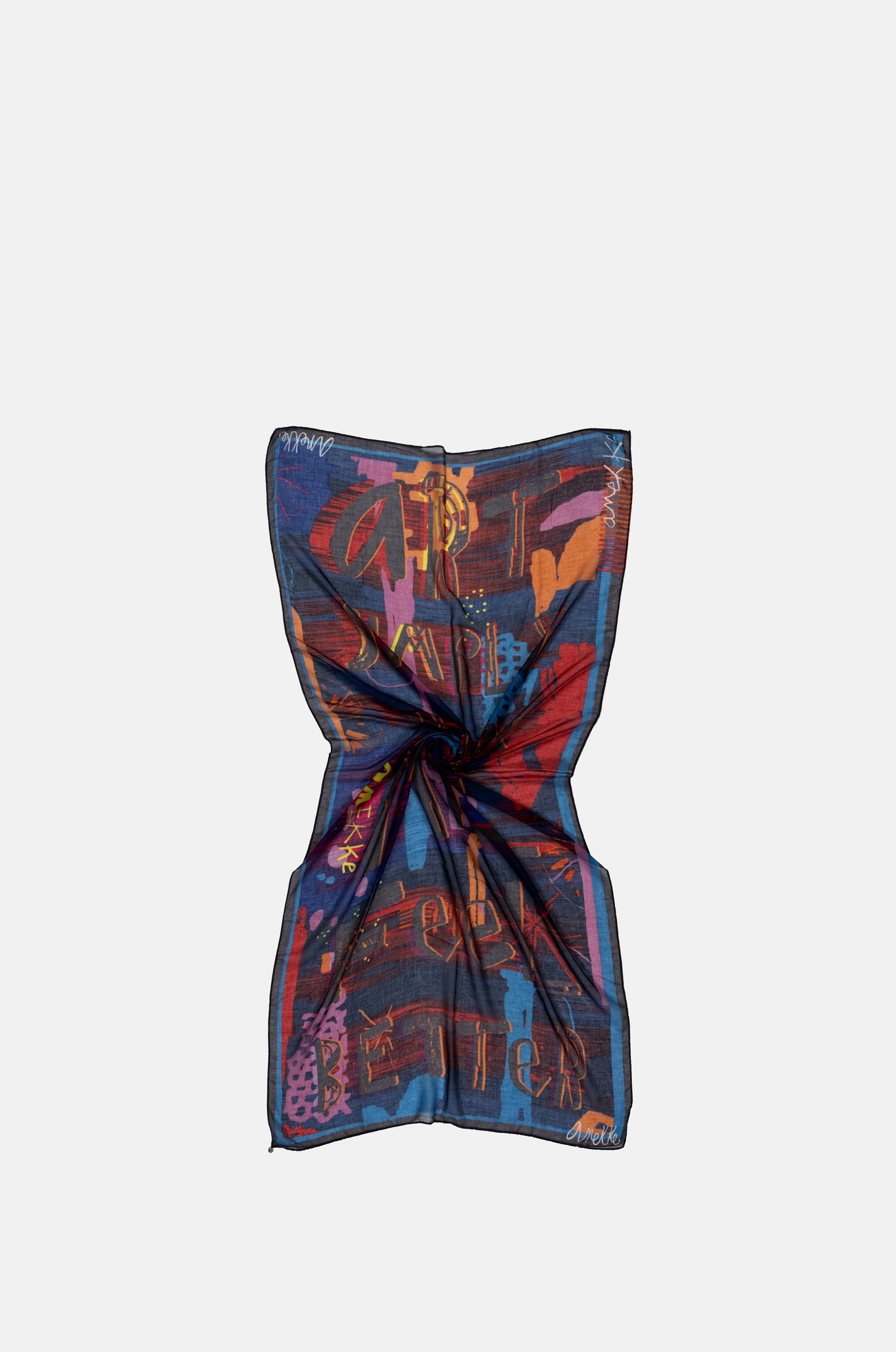 Sciarpa blu Contemporary