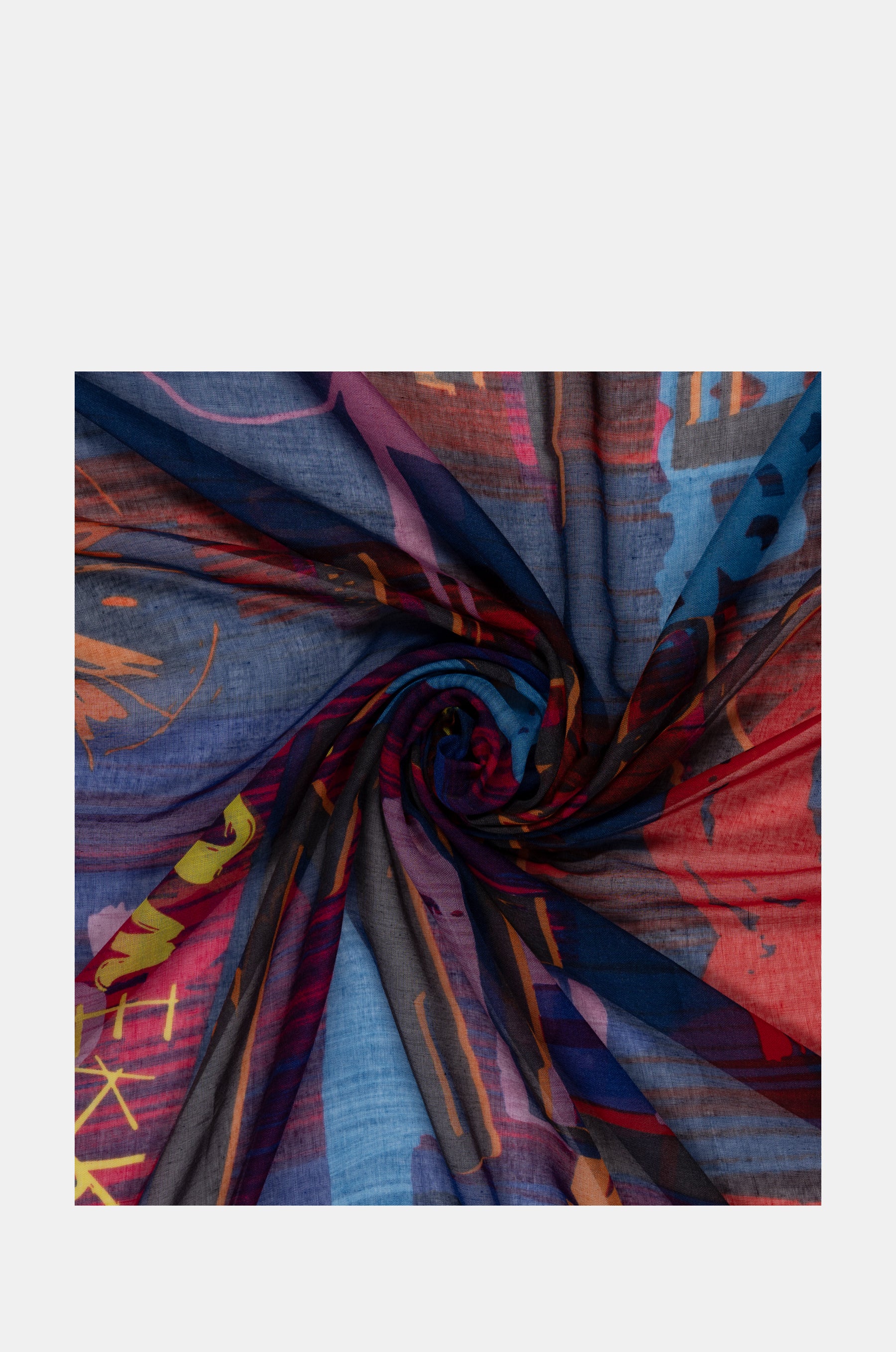 Sciarpa blu Contemporary