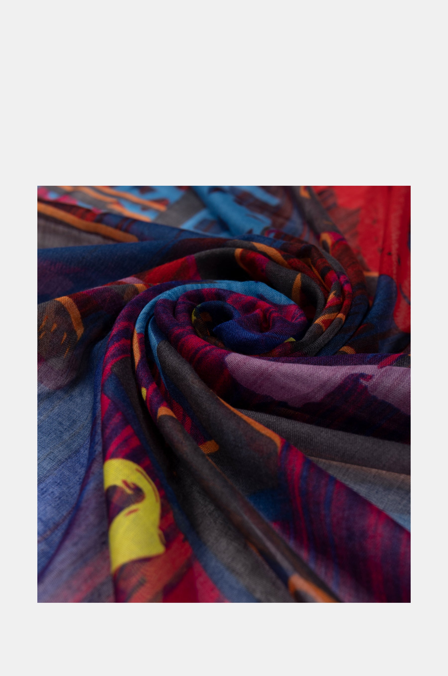 Sciarpa blu Contemporary