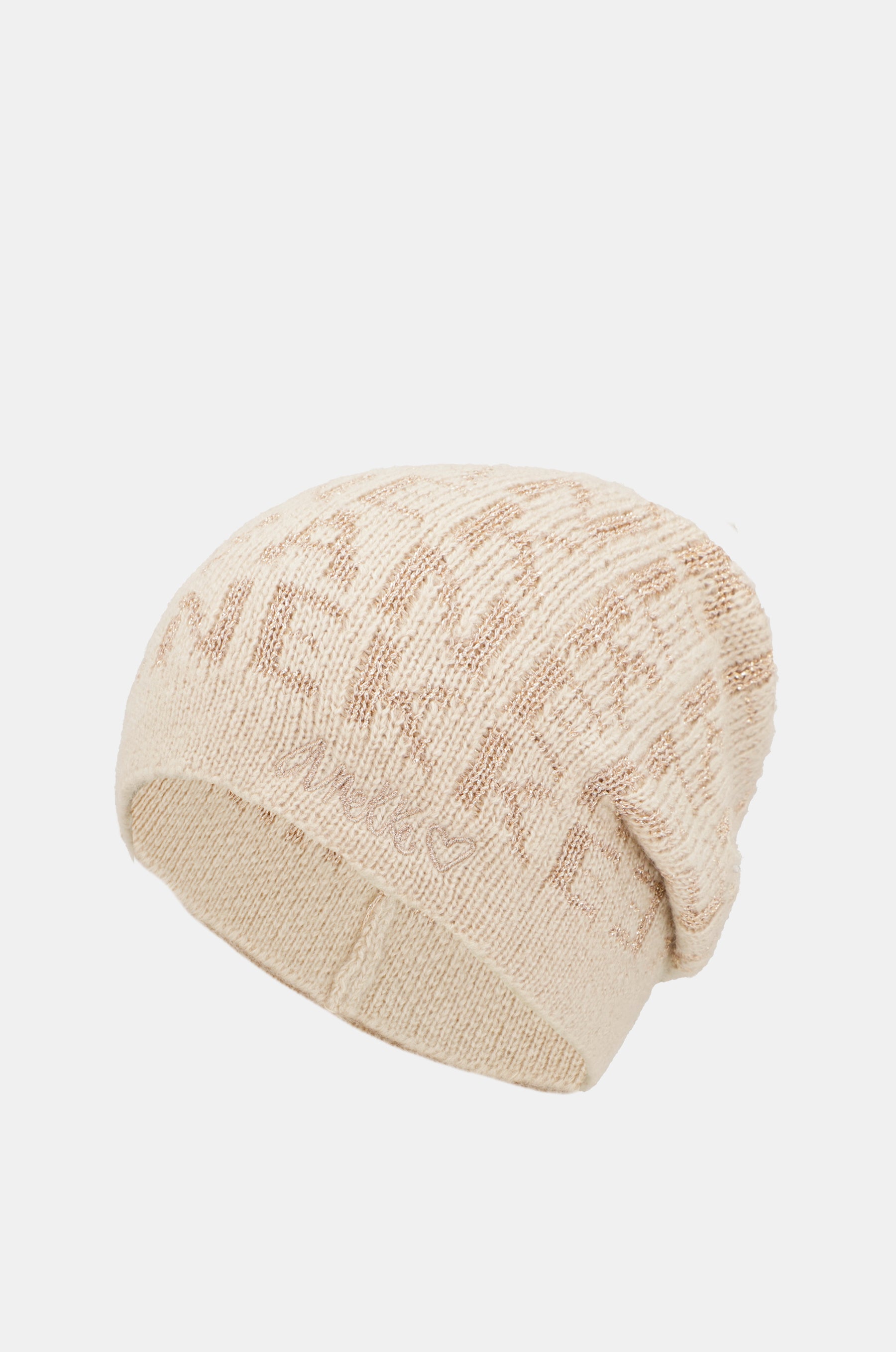 Cappello a maglia beige Contemporary
