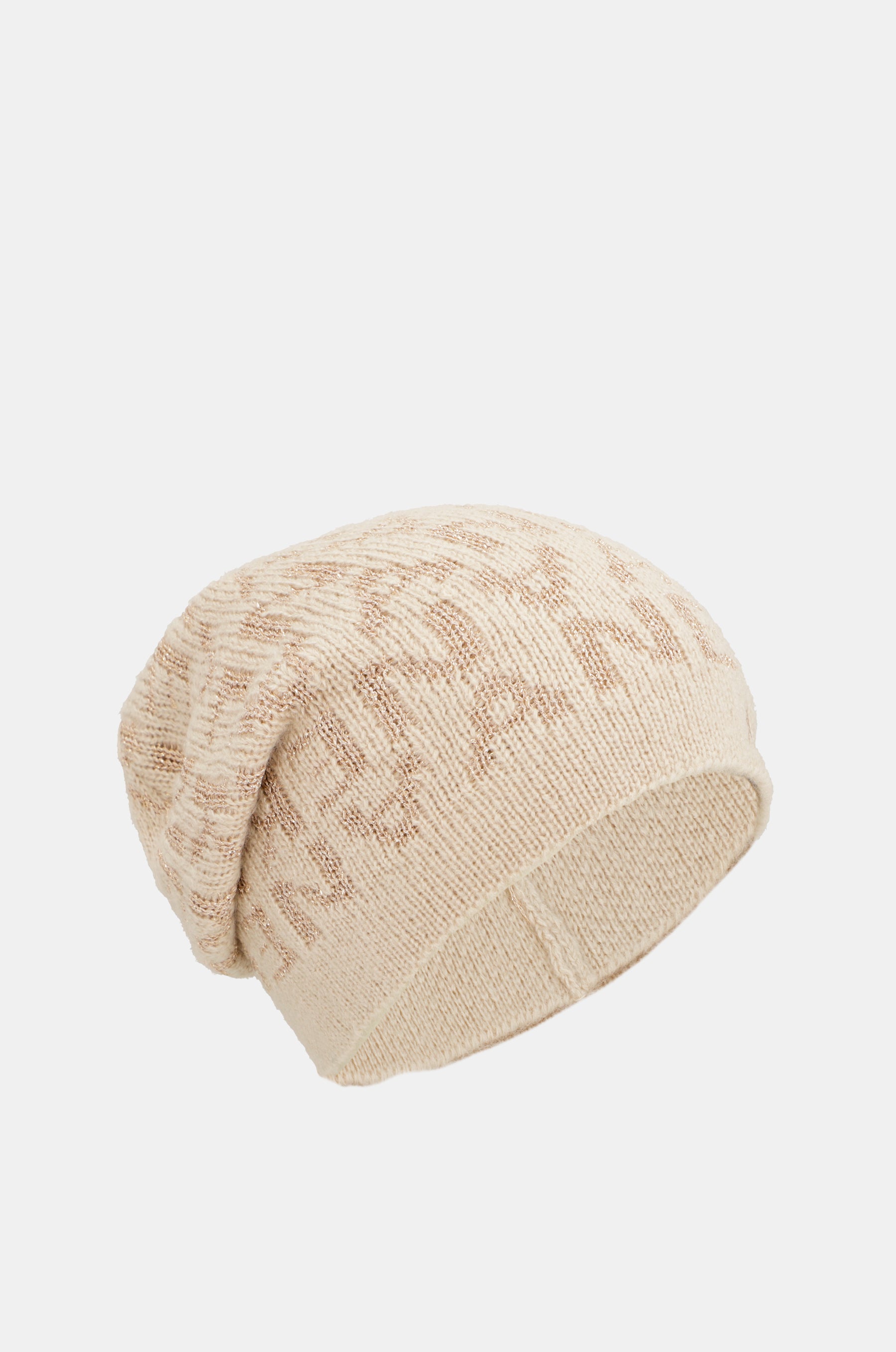 Cappello a maglia beige Contemporary