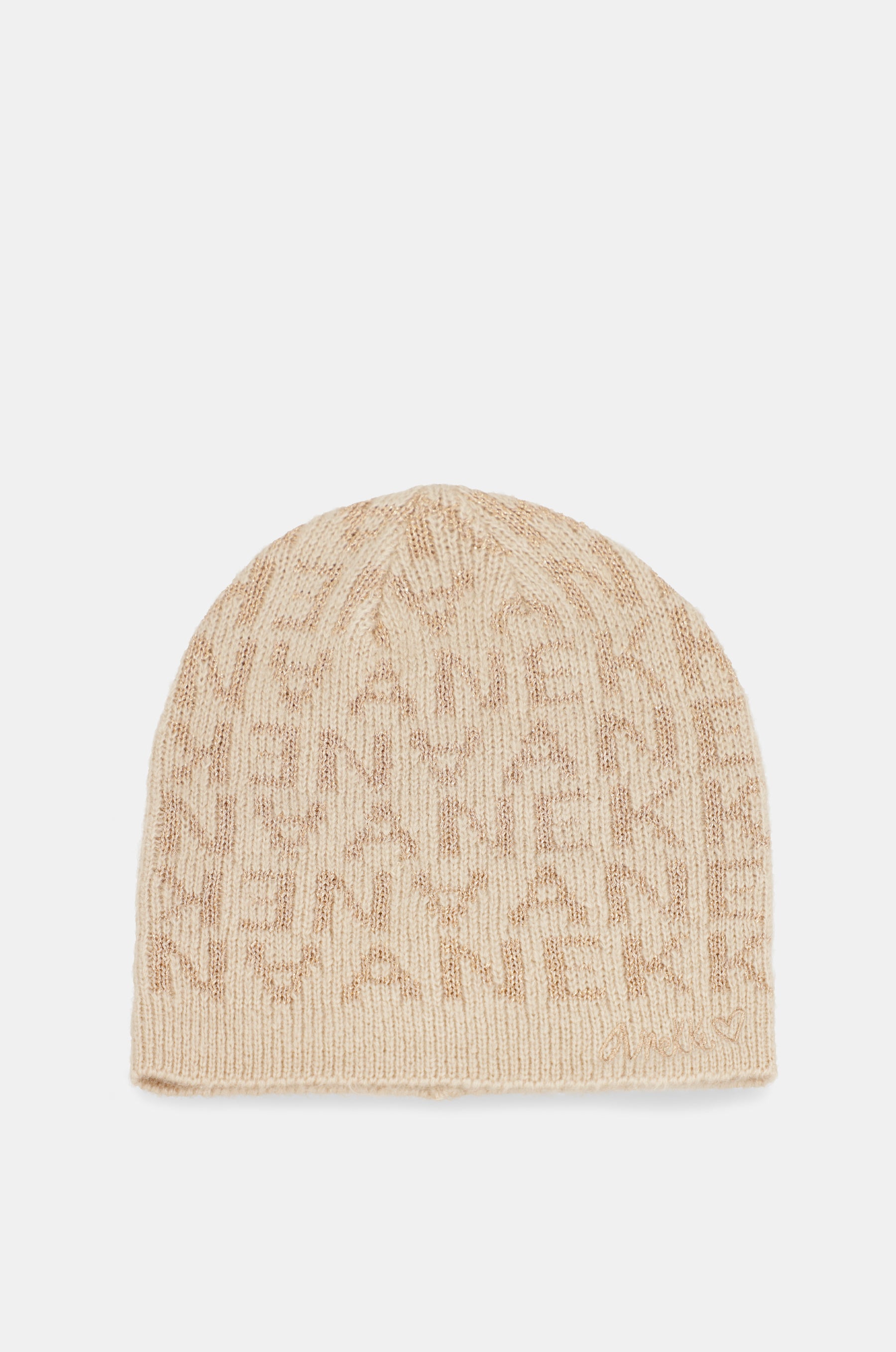 Cappello a maglia beige Contemporary