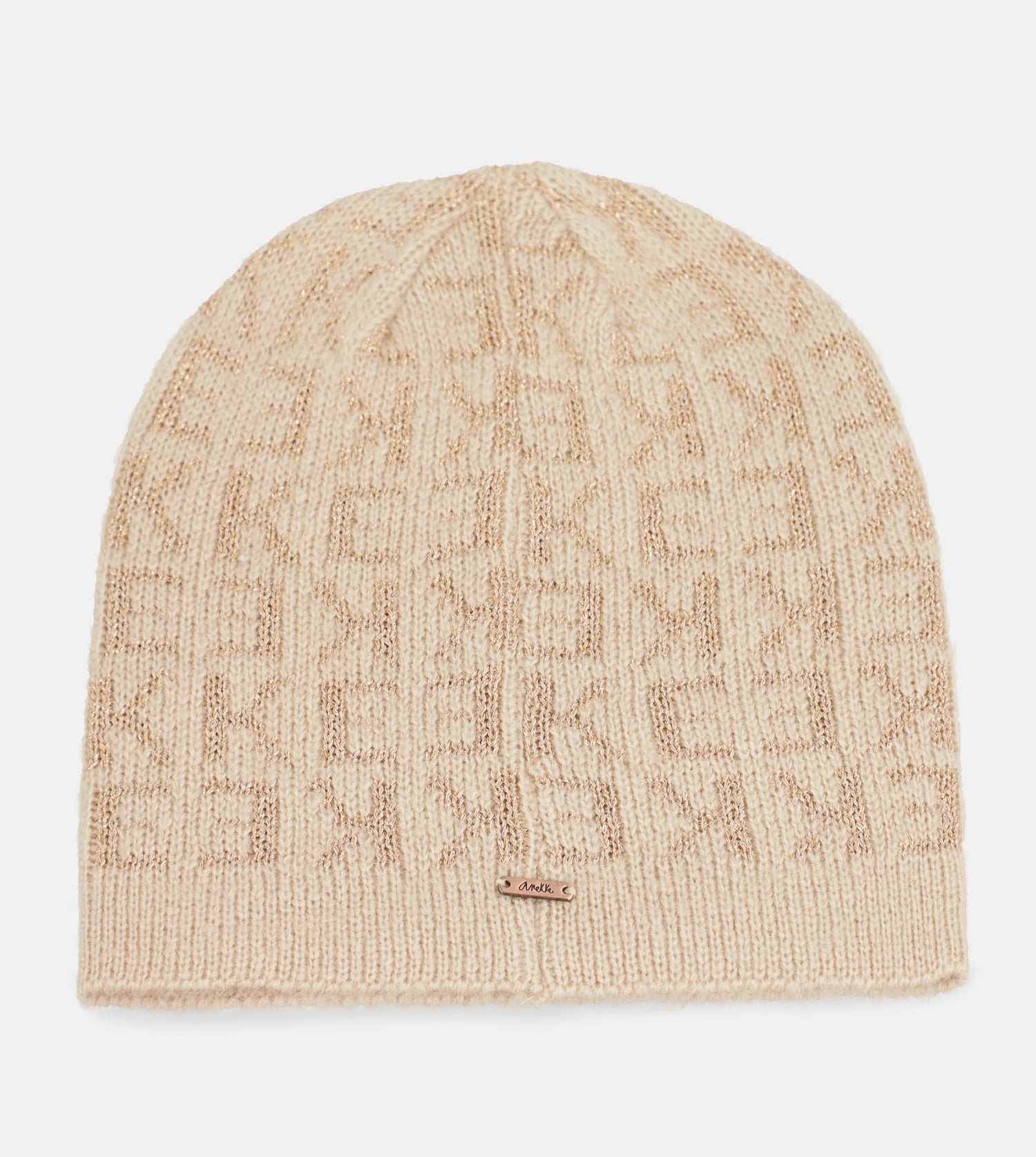 Cappello a maglia beige Contemporary