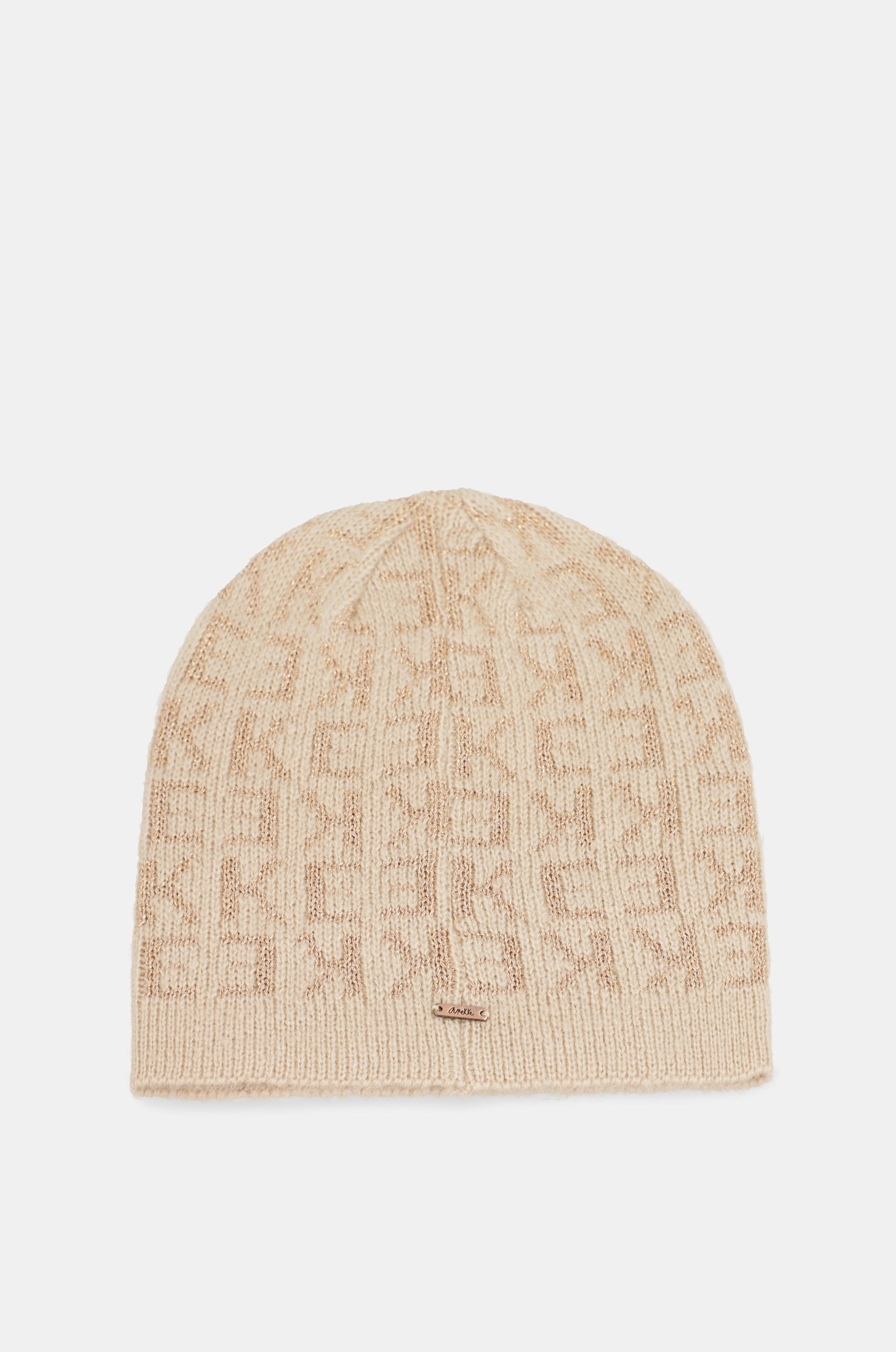 Cappello a maglia beige Contemporary