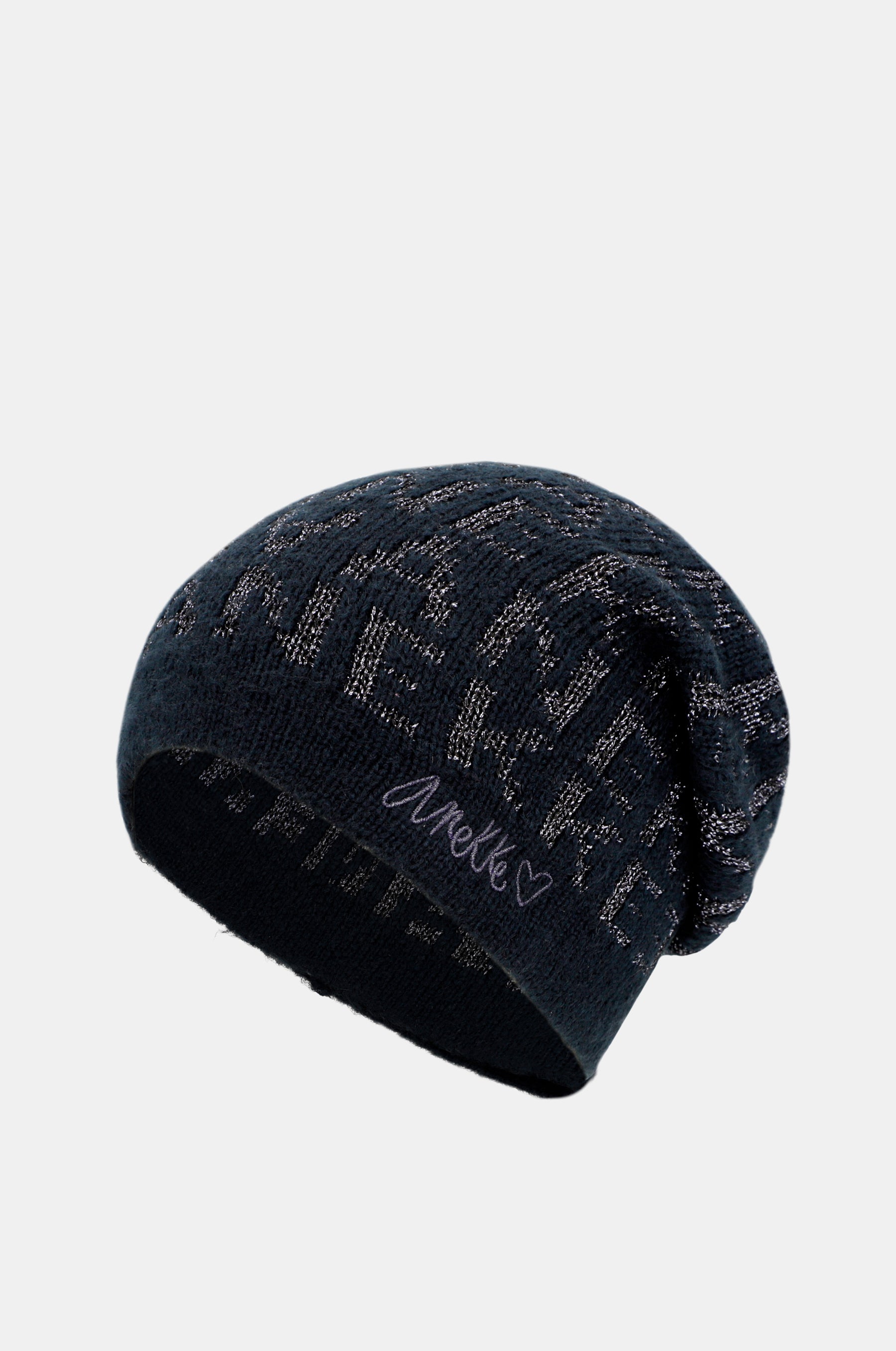 Cappello a maglia blu navy Contemporary