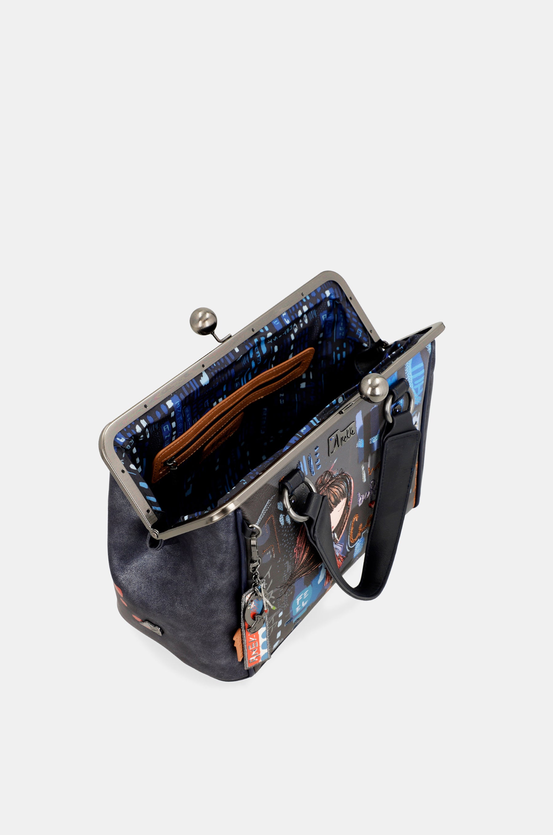 Borsa a mano con bocchino Contemporary