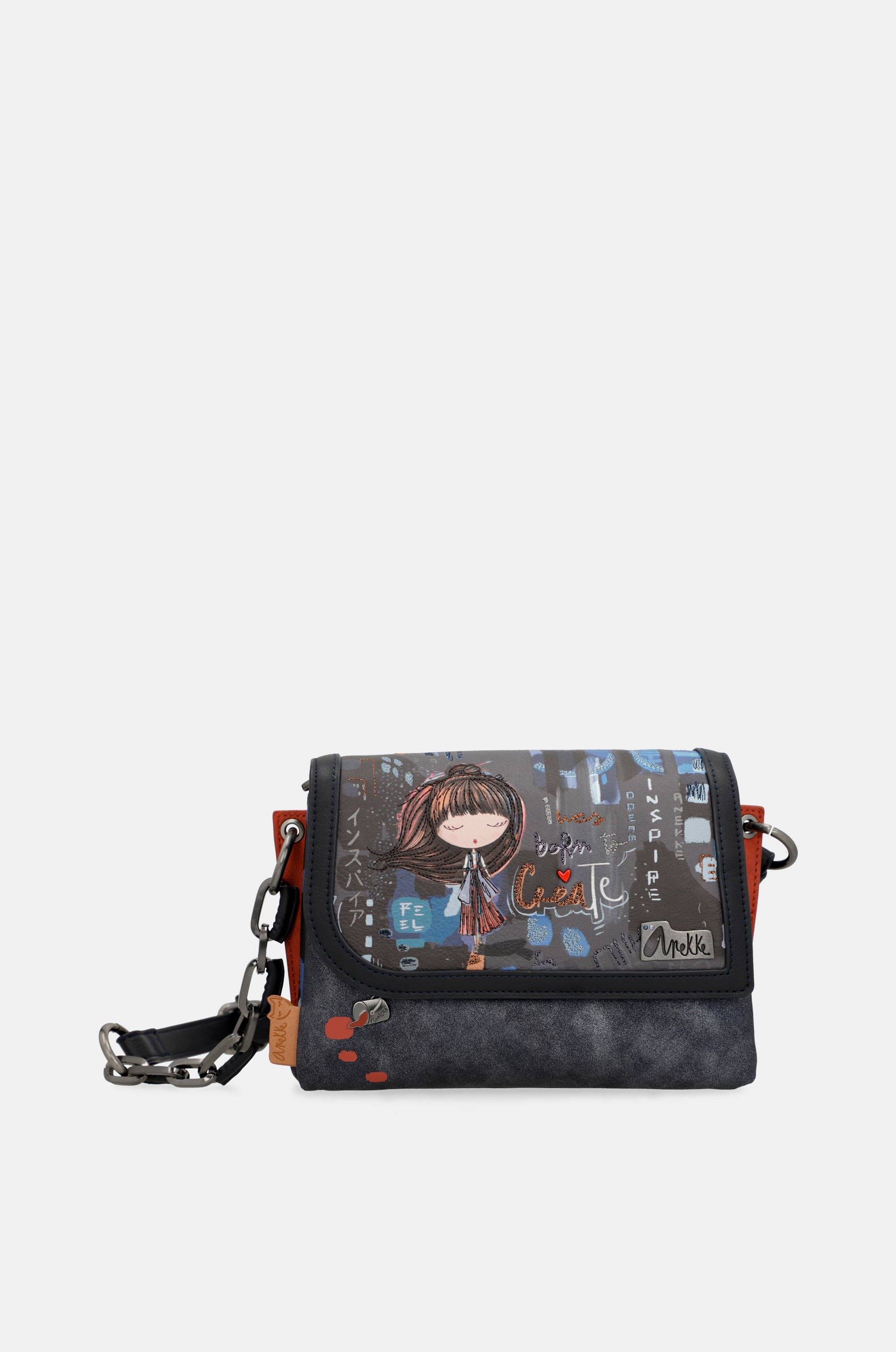 Borsa a tracolla con patta Contemporary