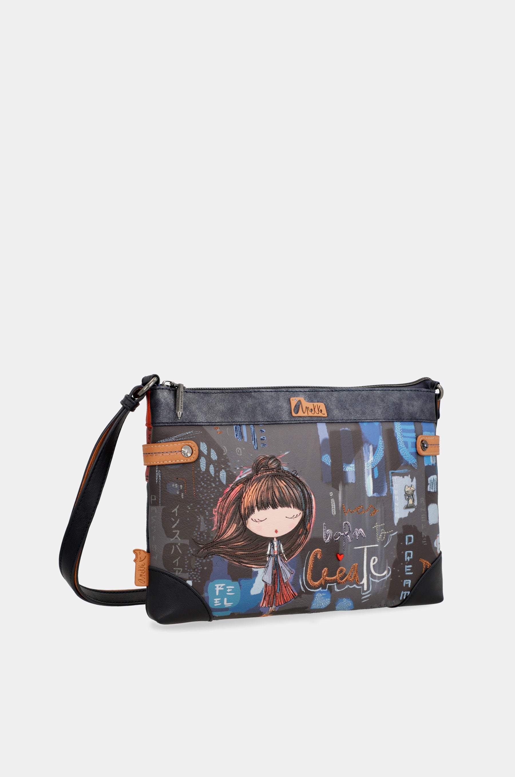 Borsa a tracolla grande stampata Contemporary