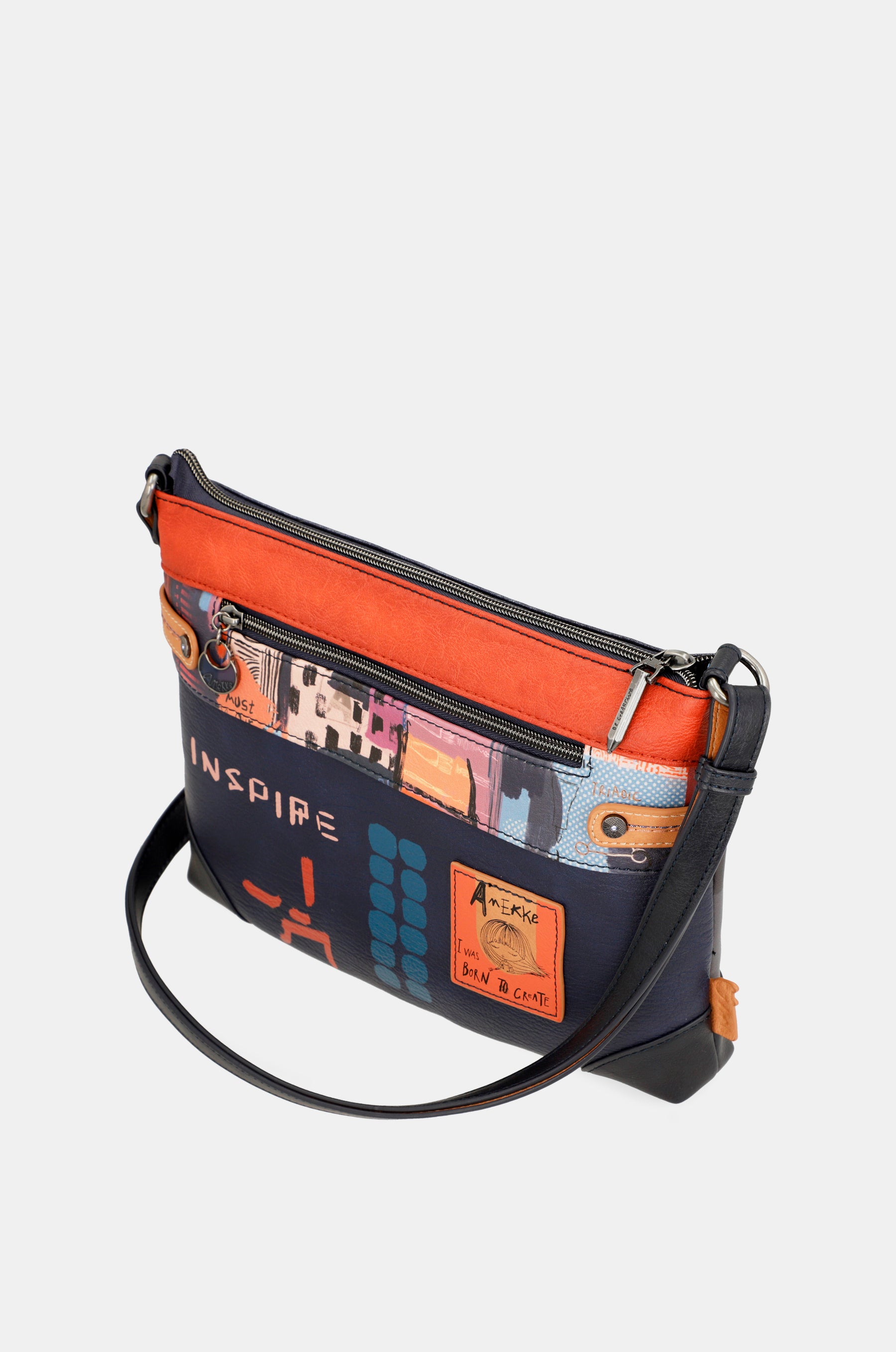 Borsa a tracolla grande stampata Contemporary