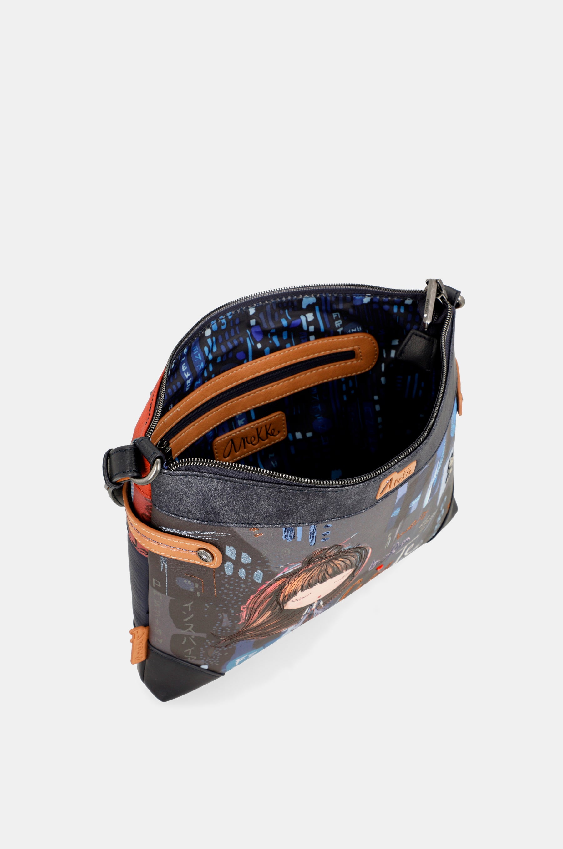 Borsa a tracolla grande stampata Contemporary