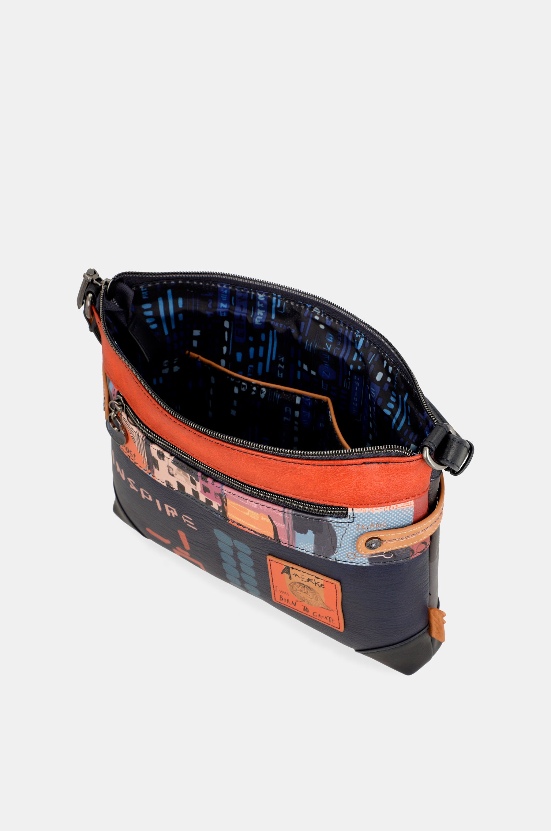 Borsa a tracolla grande stampata Contemporary