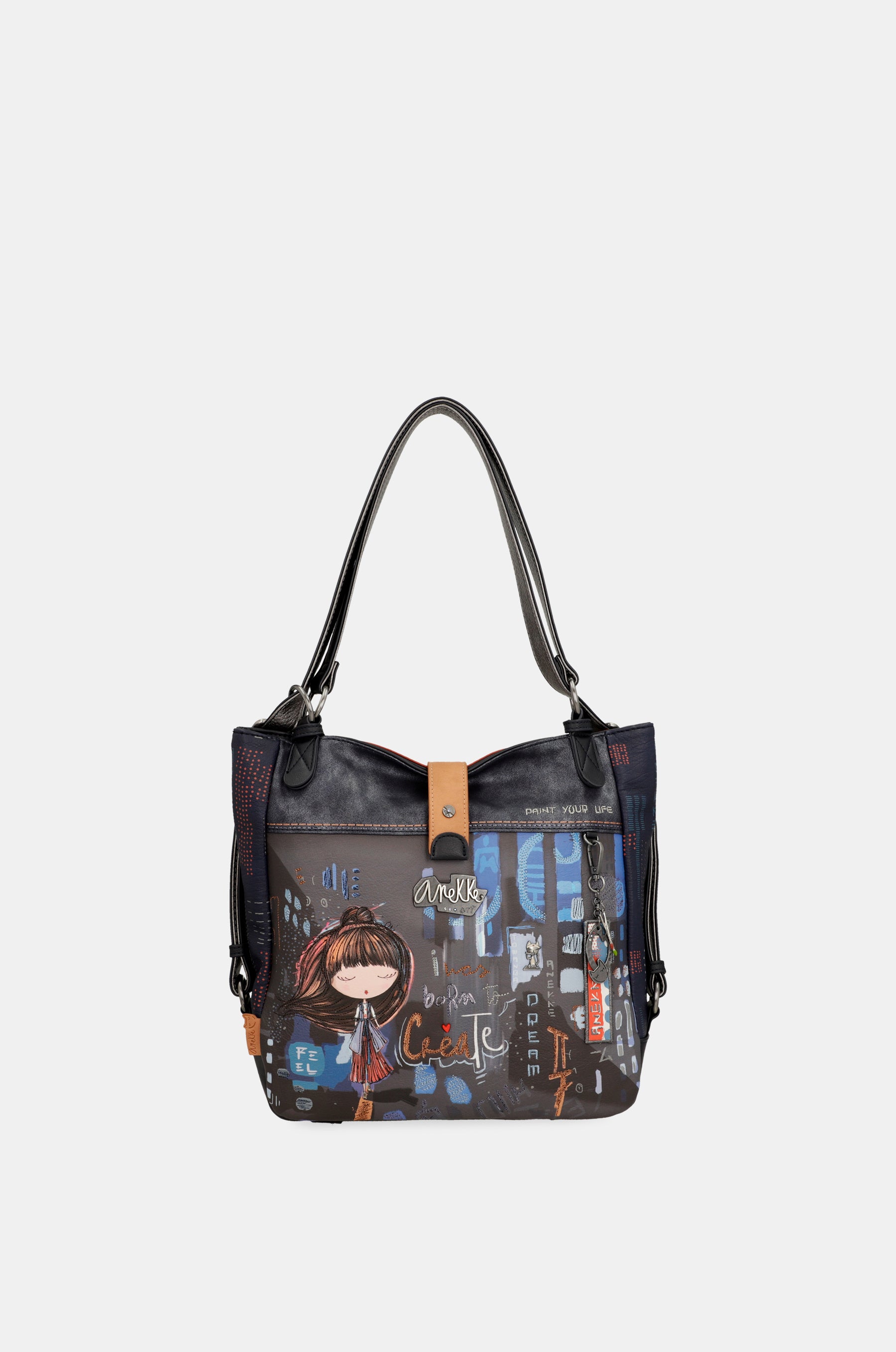 Borsa a tracolla Contemporary trasformabile in zaino Contemporary