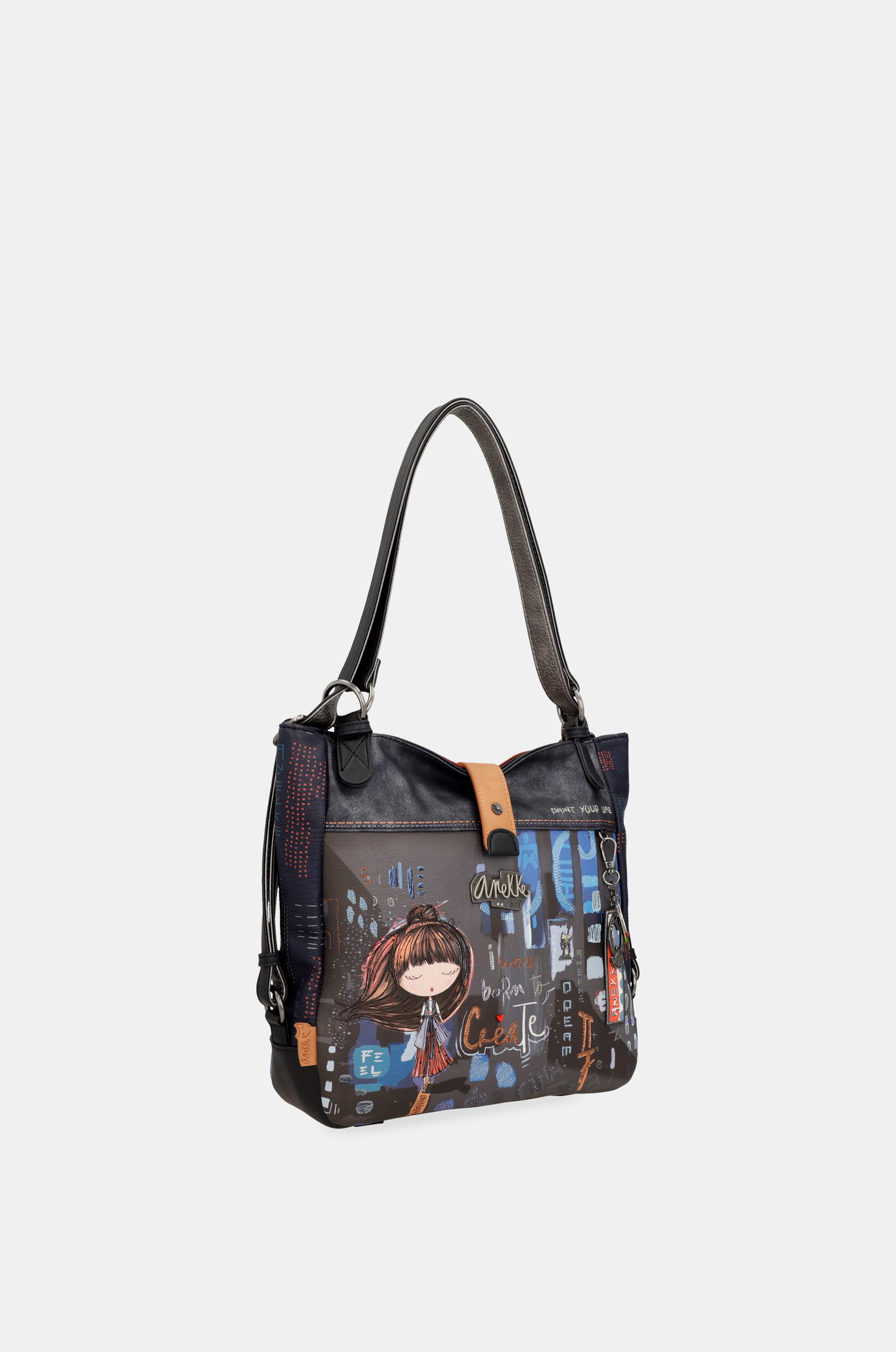 Borsa a tracolla Contemporary trasformabile in zaino Contemporary