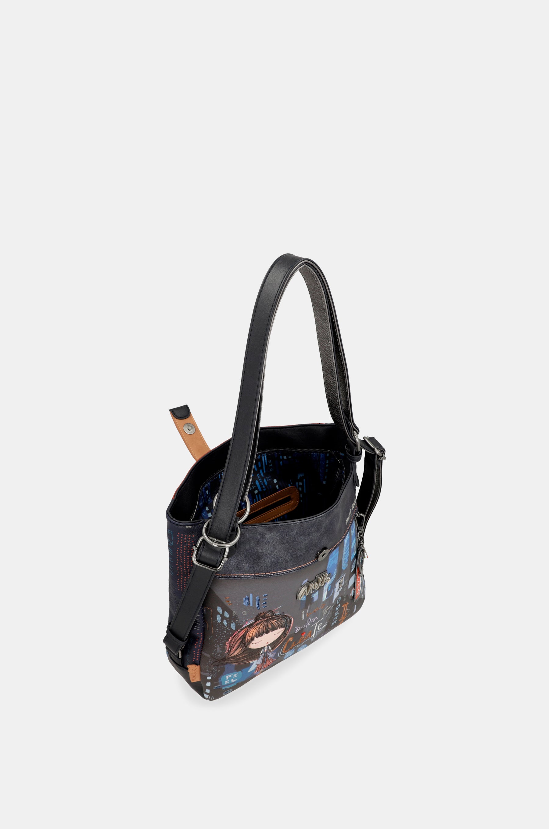 Borsa a tracolla Contemporary trasformabile in zaino Contemporary