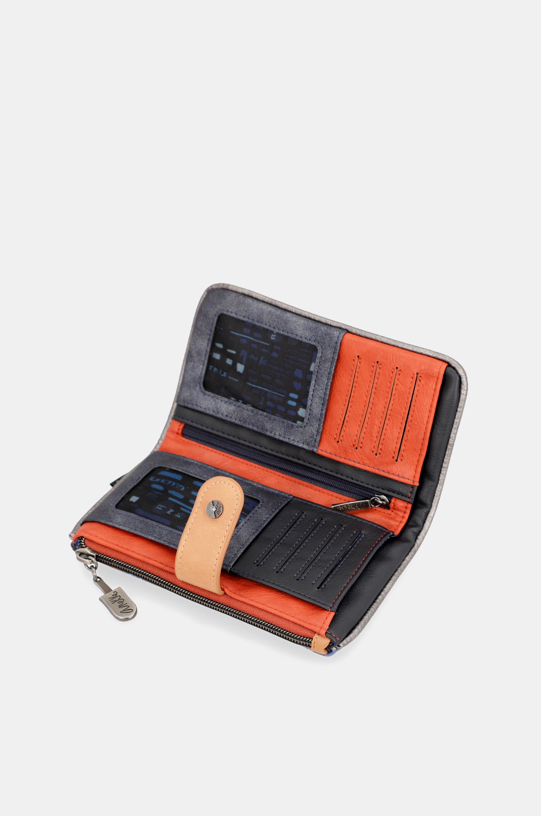 Portafoglio RFID flessibile medio Contemporary