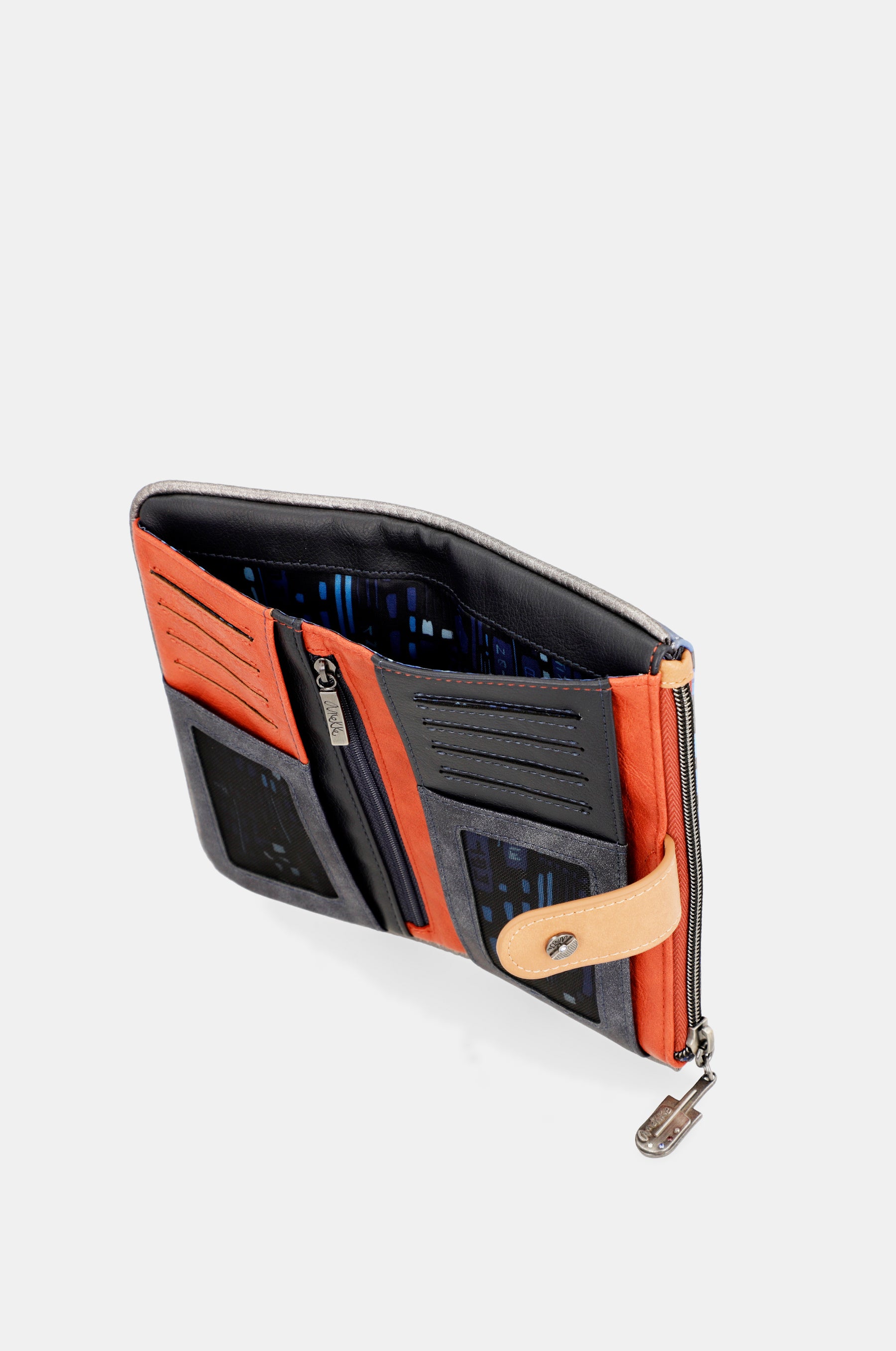 Portafoglio RFID flessibile medio Contemporary