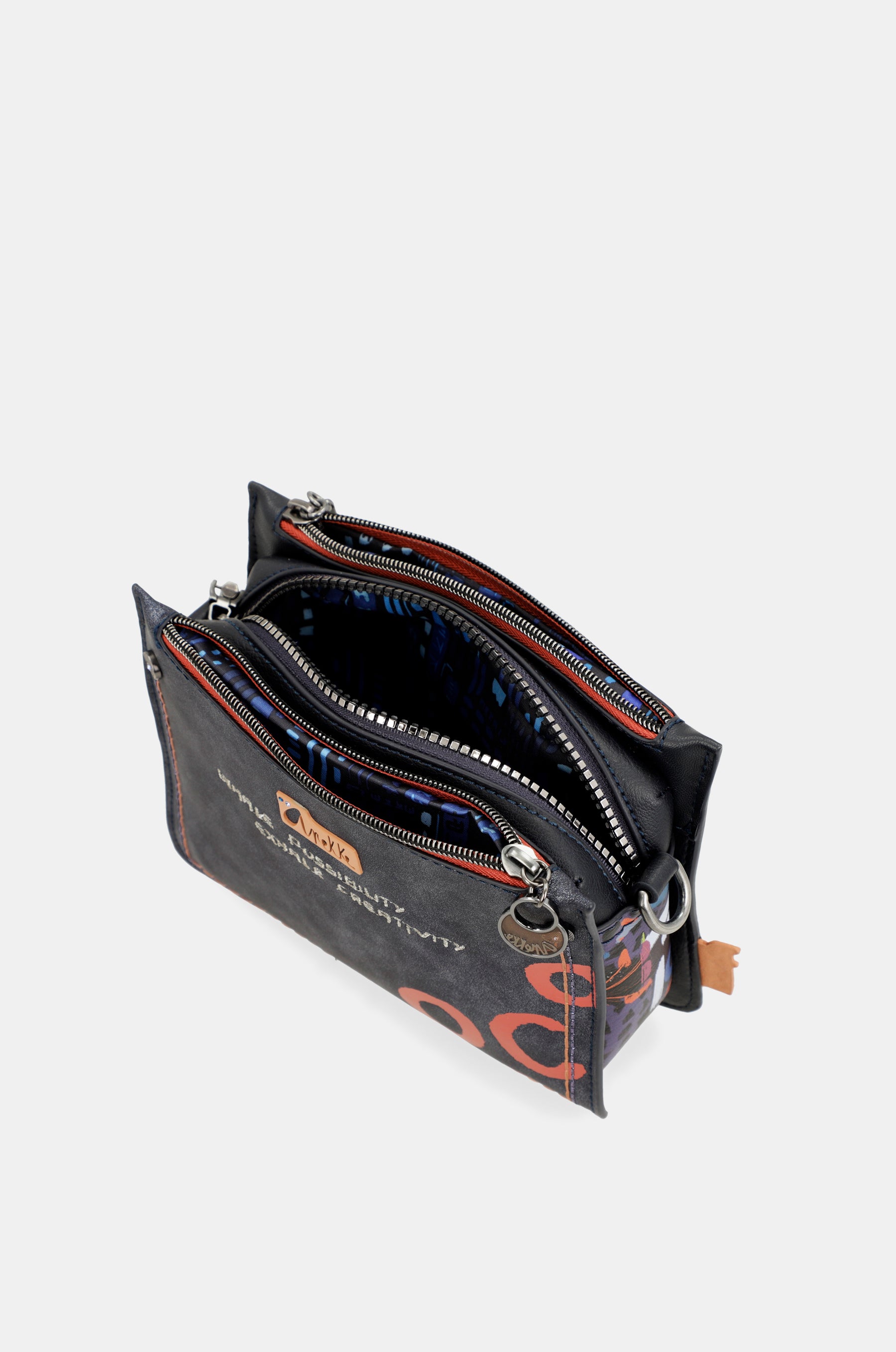 Borsa a tracolla piccola Nagare 3 scomparti