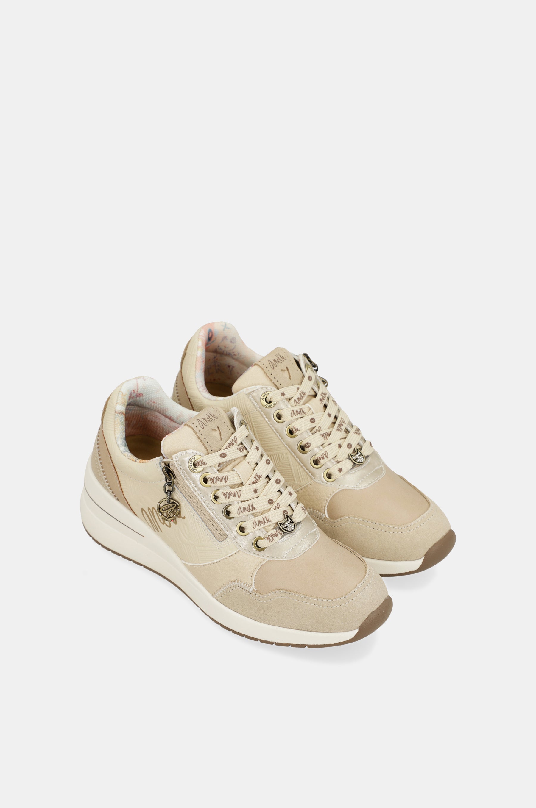 Sneakers con zeppa Peace & Love