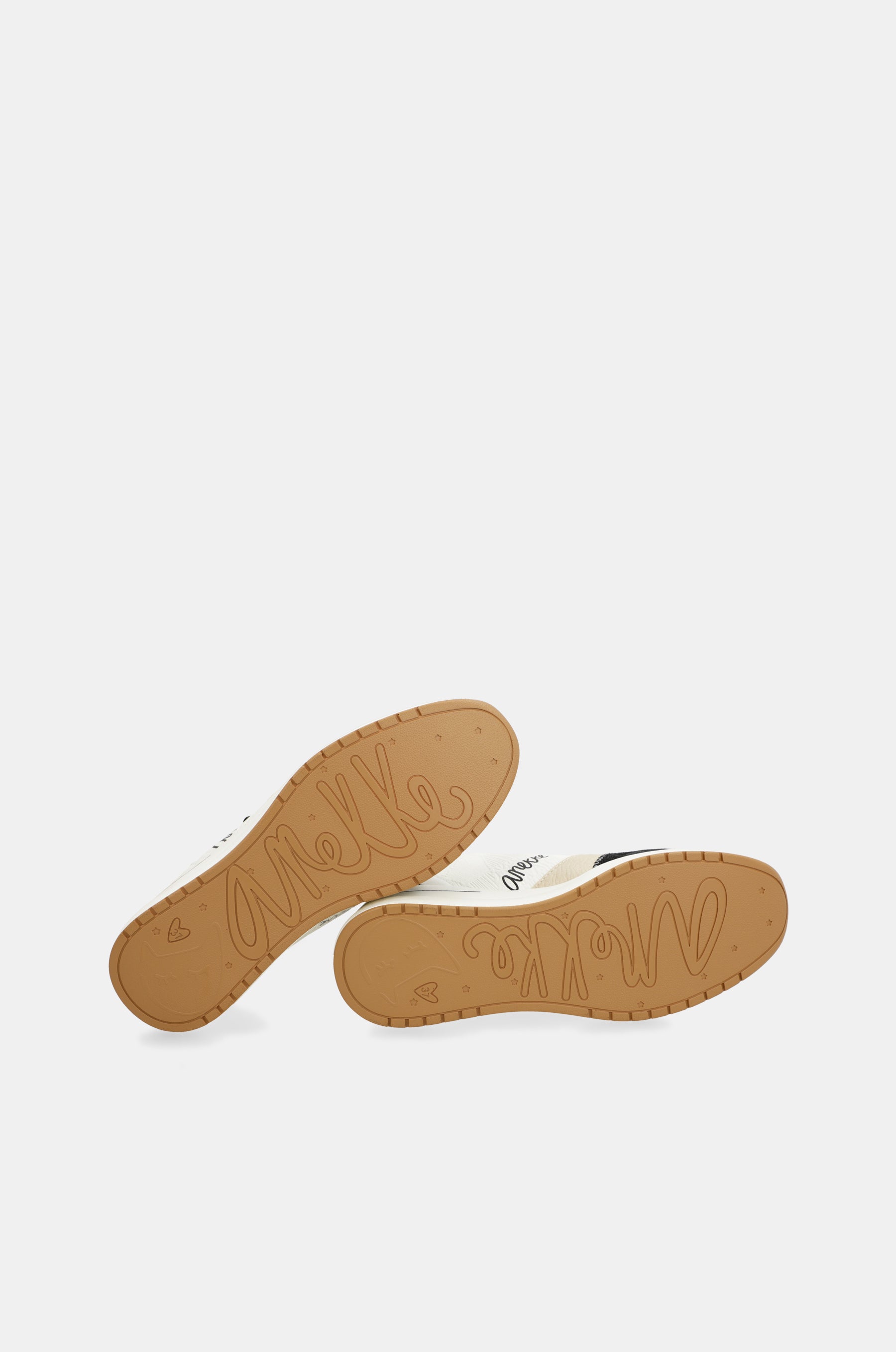Sneakers con zeppa nere e bianche