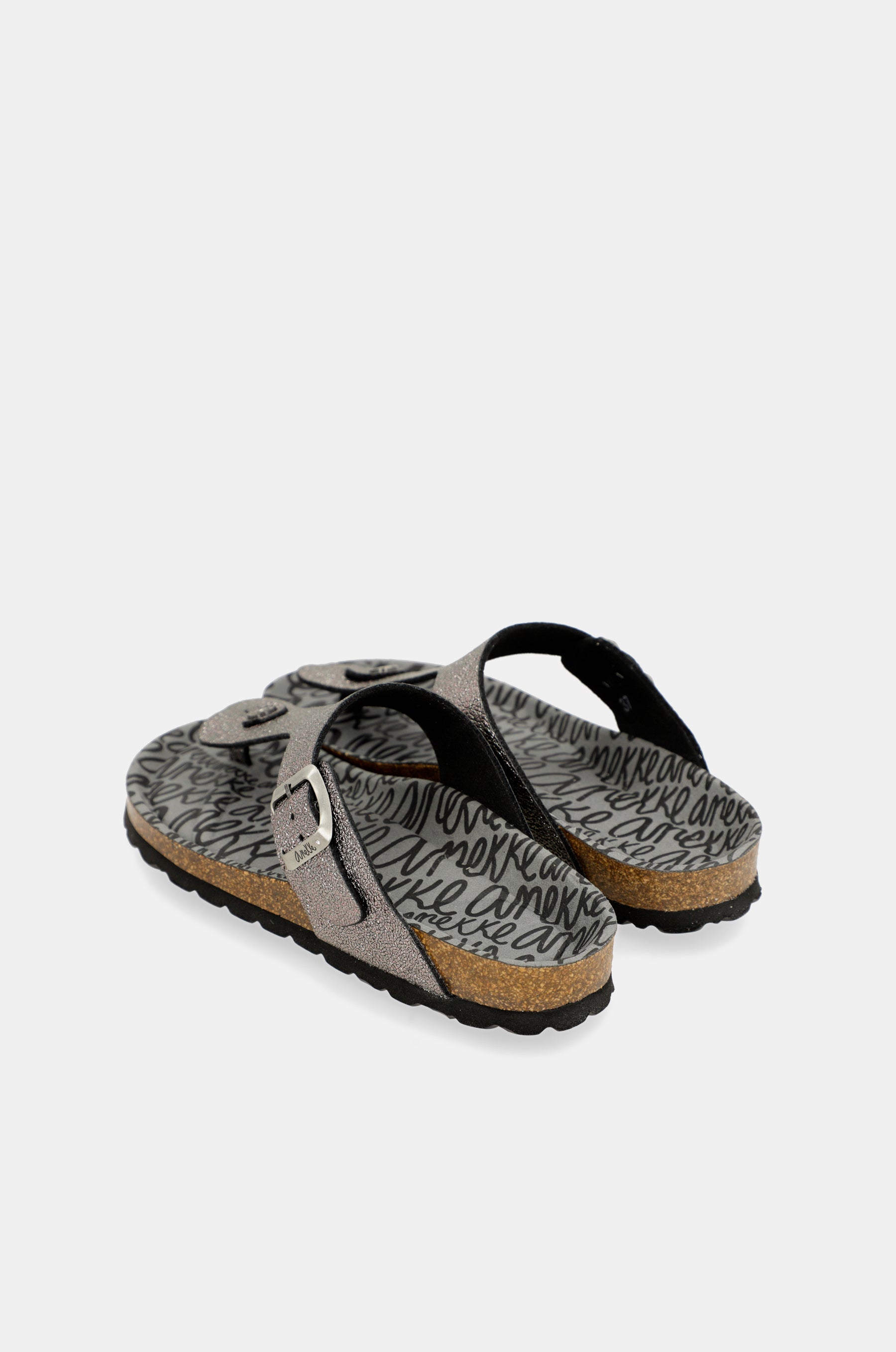 Sandali bio argento da donna