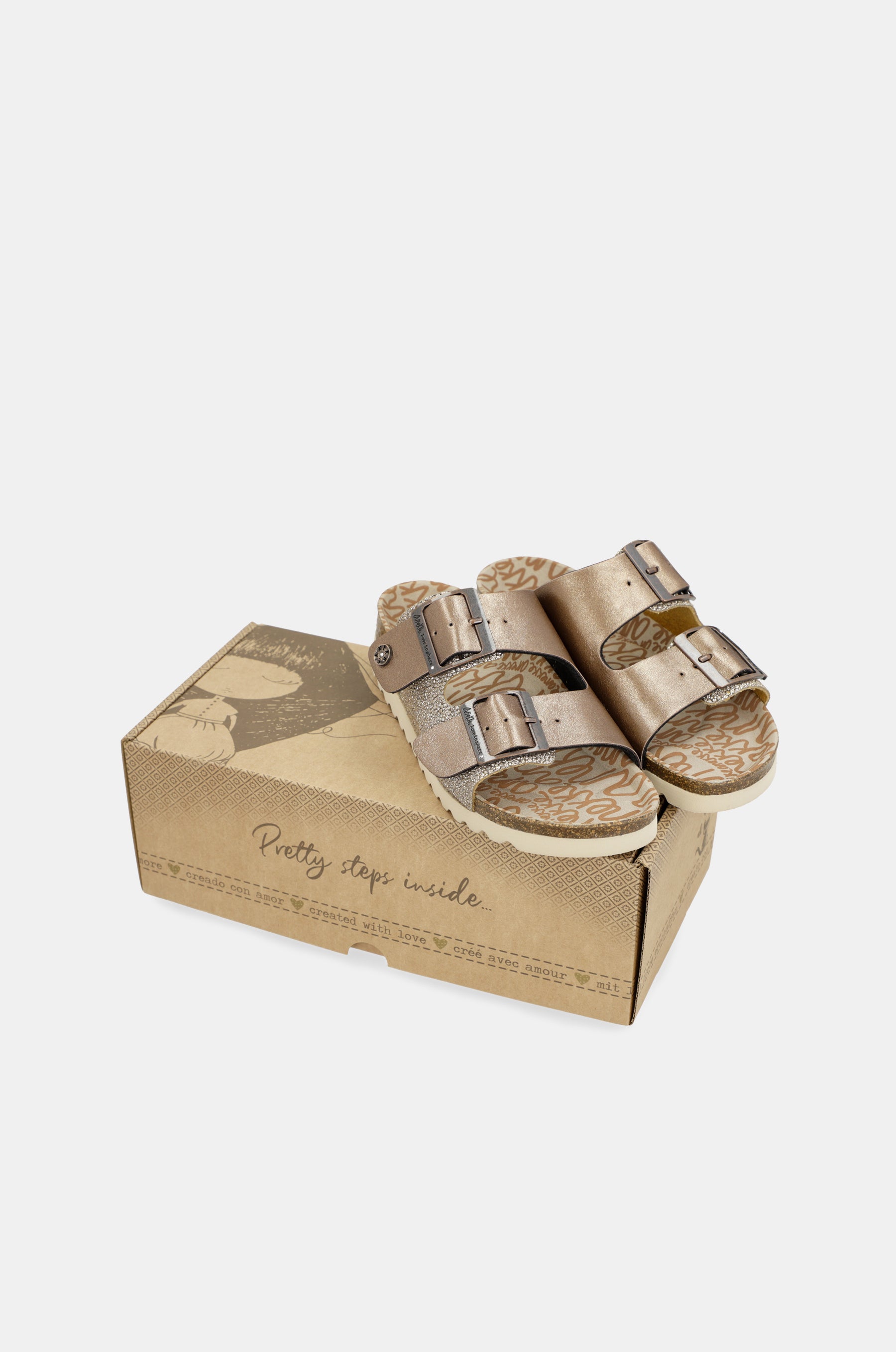 Sandali bio bronzo da donna