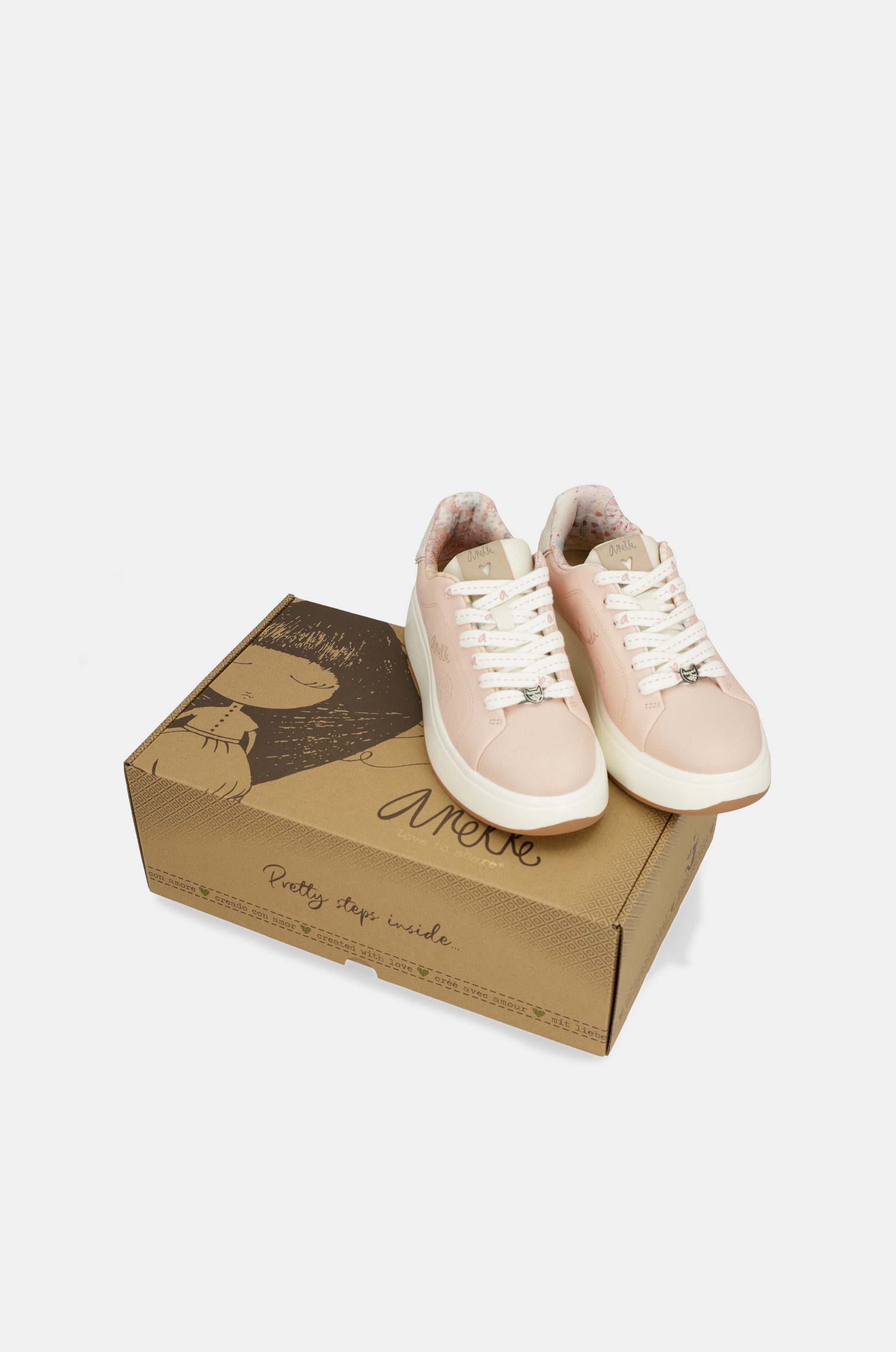 Sneakers rosa Peace & Love