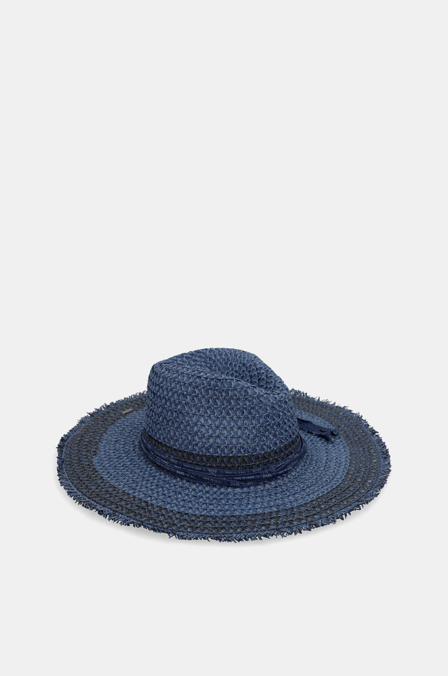Cappello in rafia bicolore