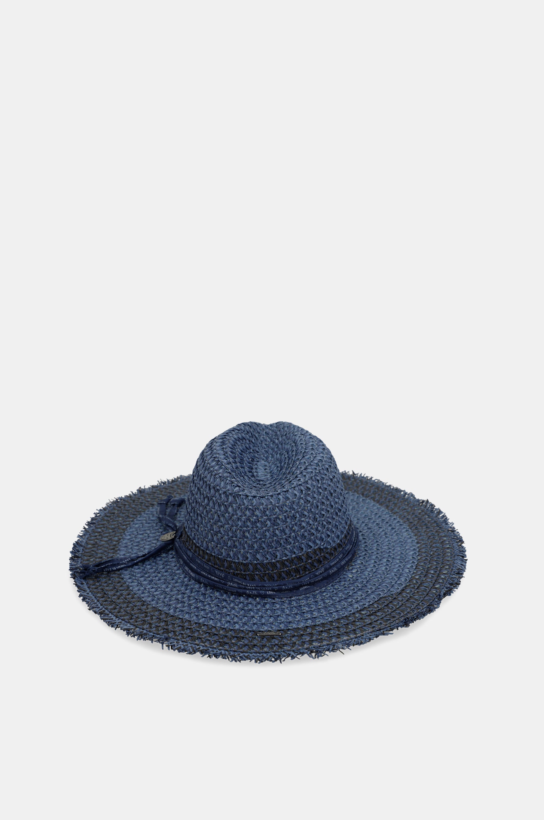 Cappello in rafia bicolore